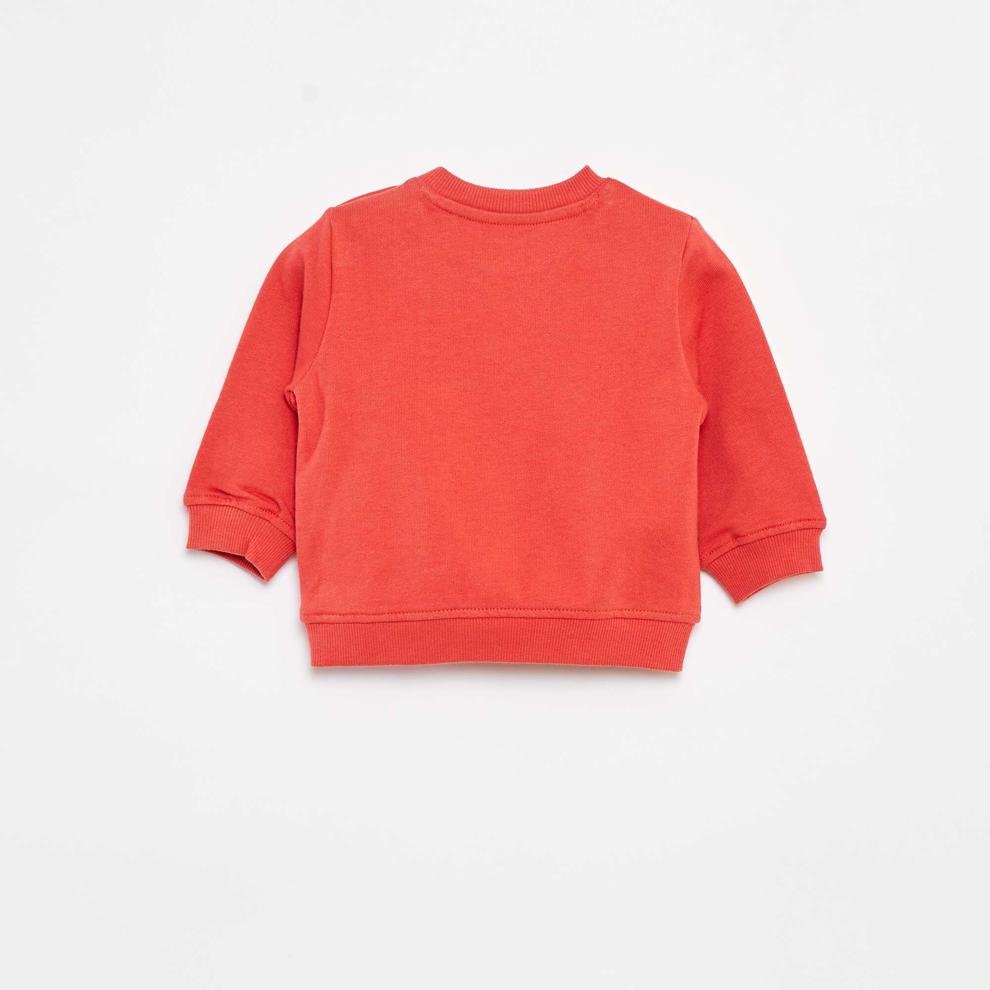 Long-sleeved sweatshirt with print RED - Image 2