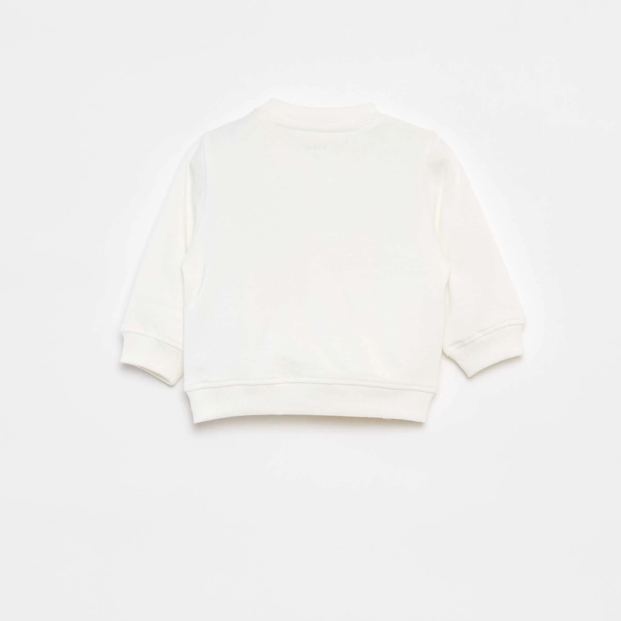 Long-sleeved sweatshirt with print WHITE - Image 3