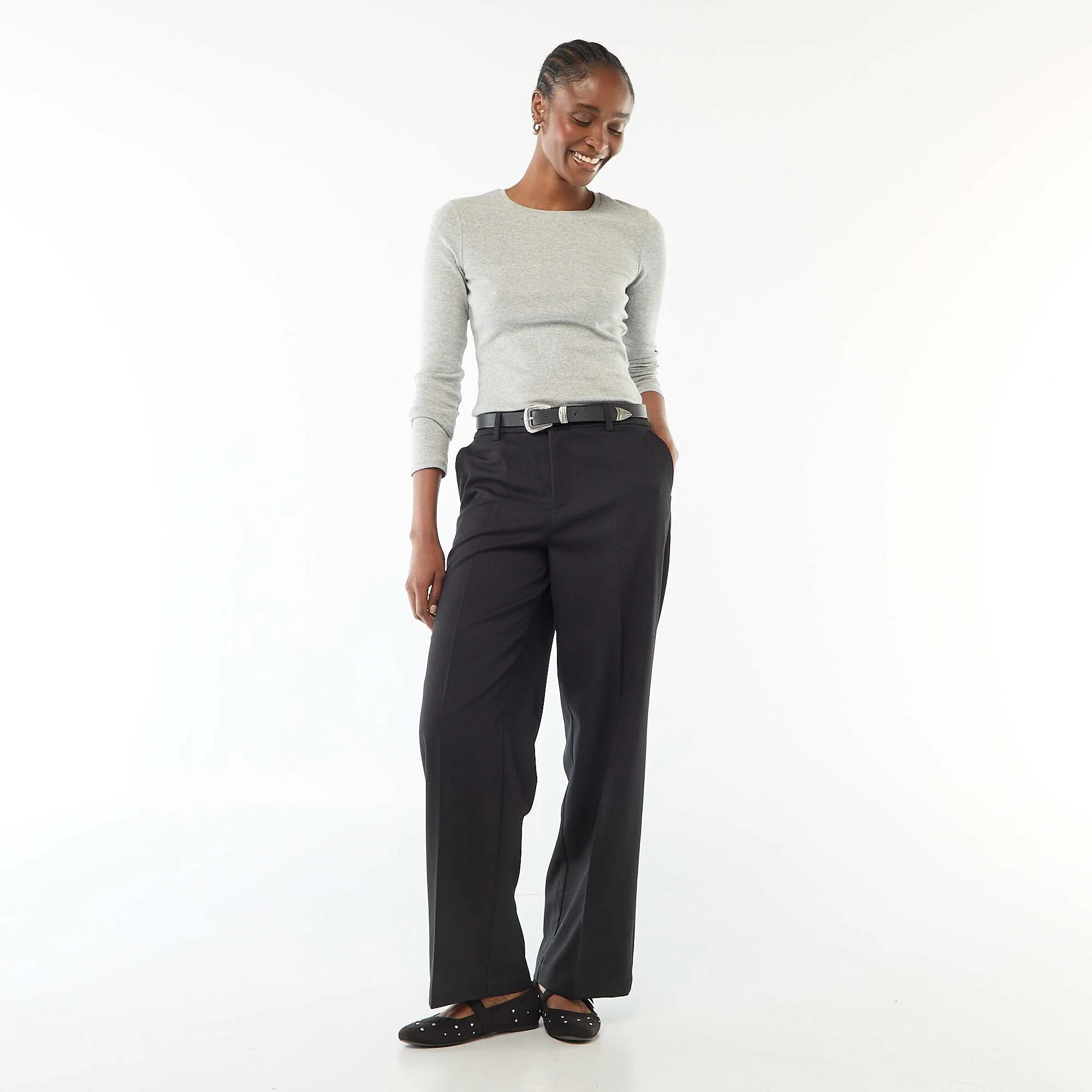 Long-sleeved T-shirt GREY - Image 2