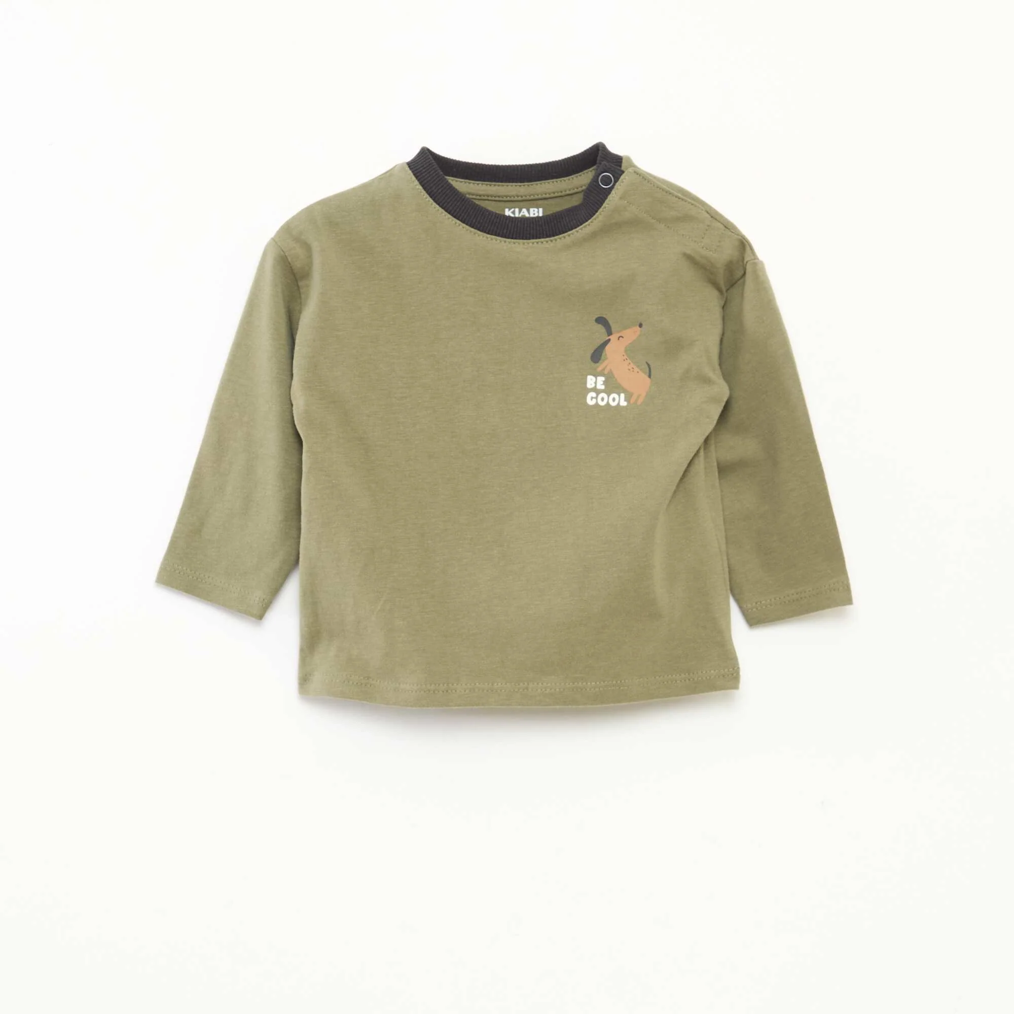 Long-sleeved T-shirt KHAKI