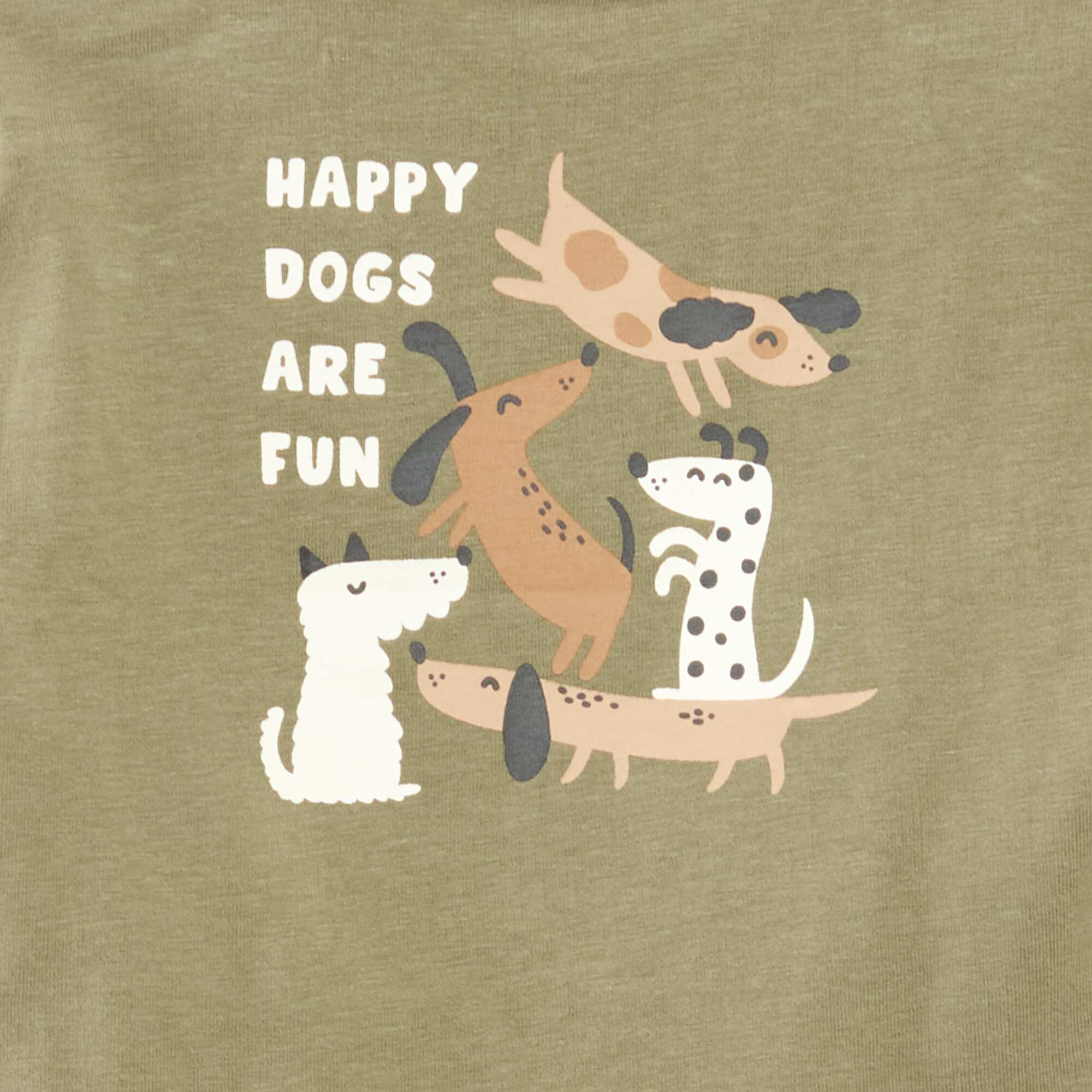 Long-sleeved T-shirt KHAKI - Image 4