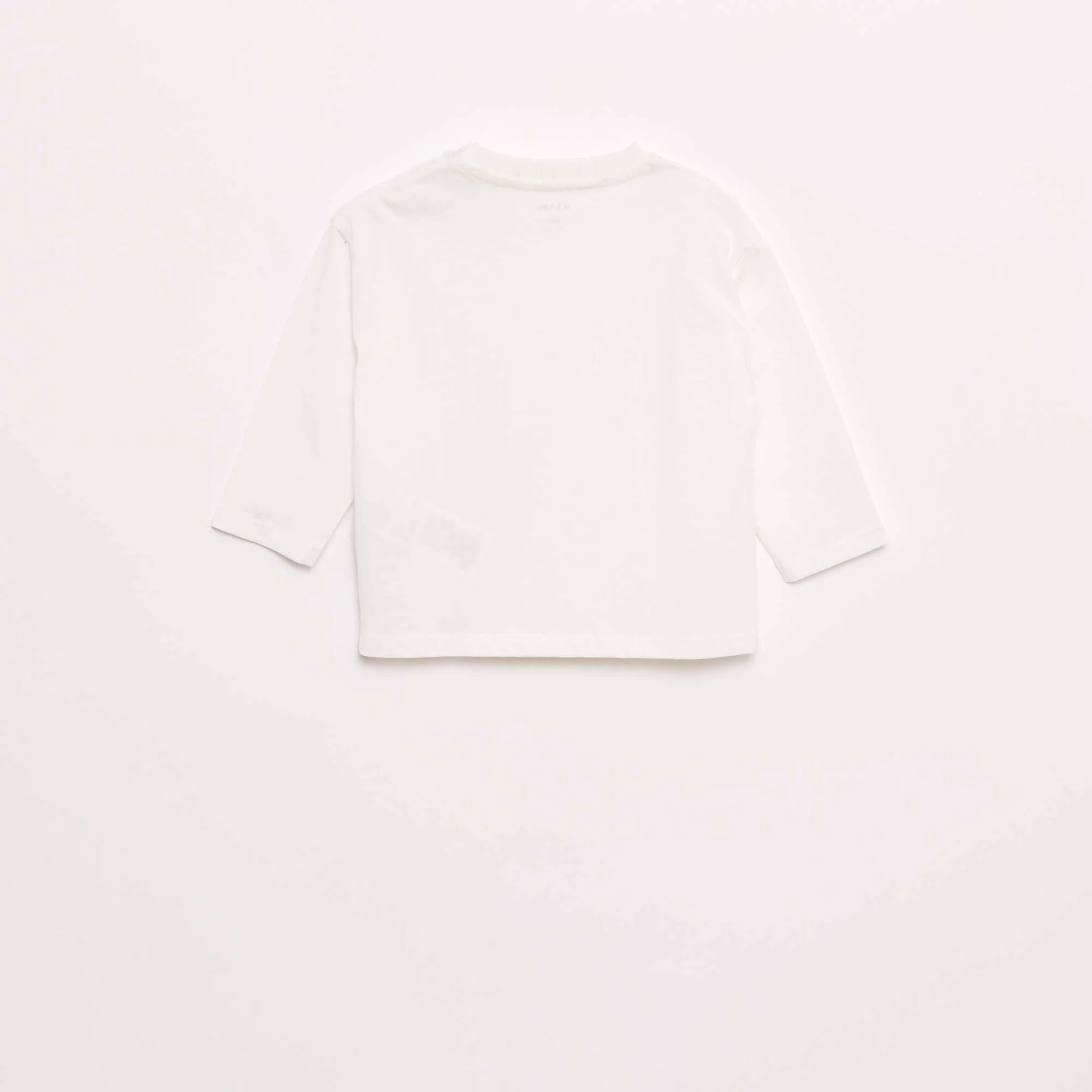 Long-sleeved T-shirt with breast pocket WHITE - Image 3