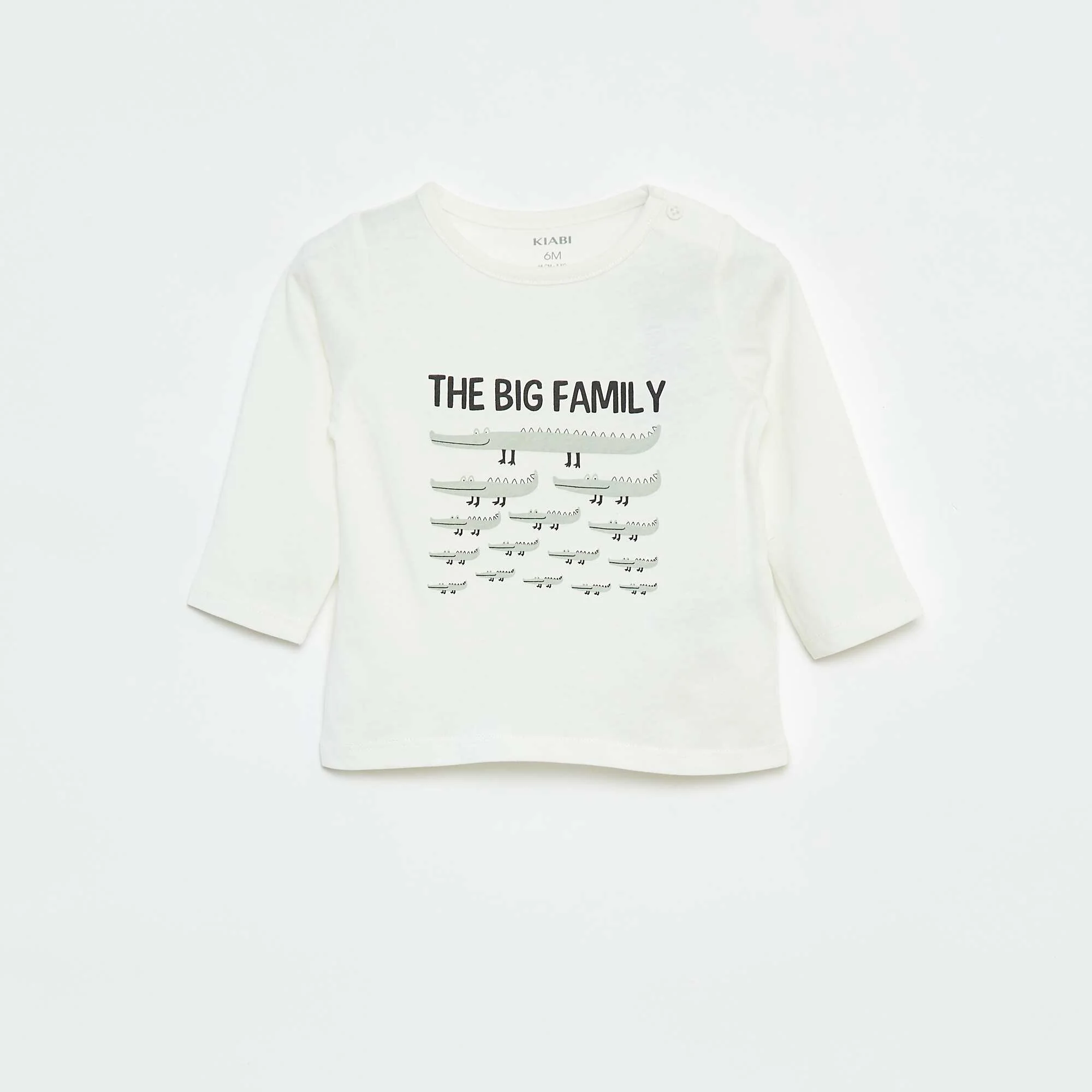 Long-sleeved T-shirt with cute design WHITE