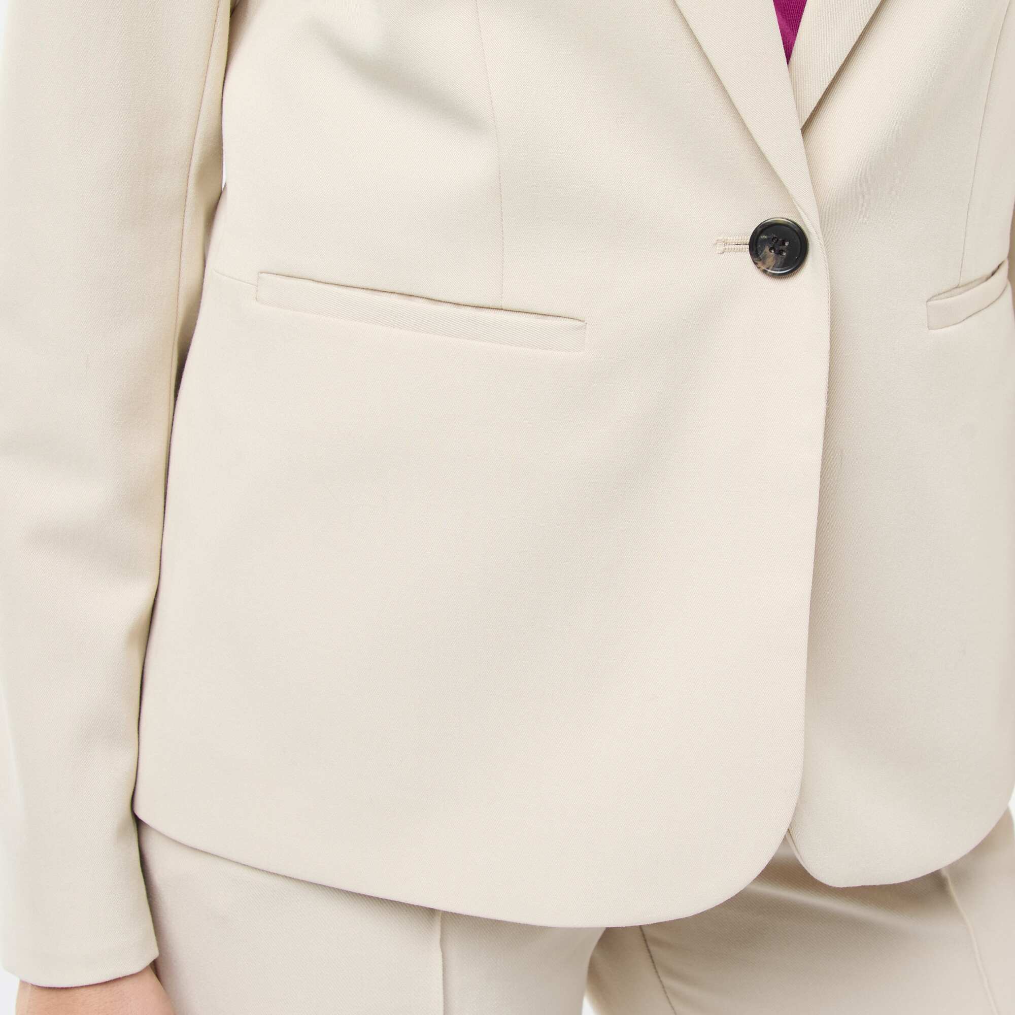 Long-sleeved tailored jacket BEIGE - Image 5