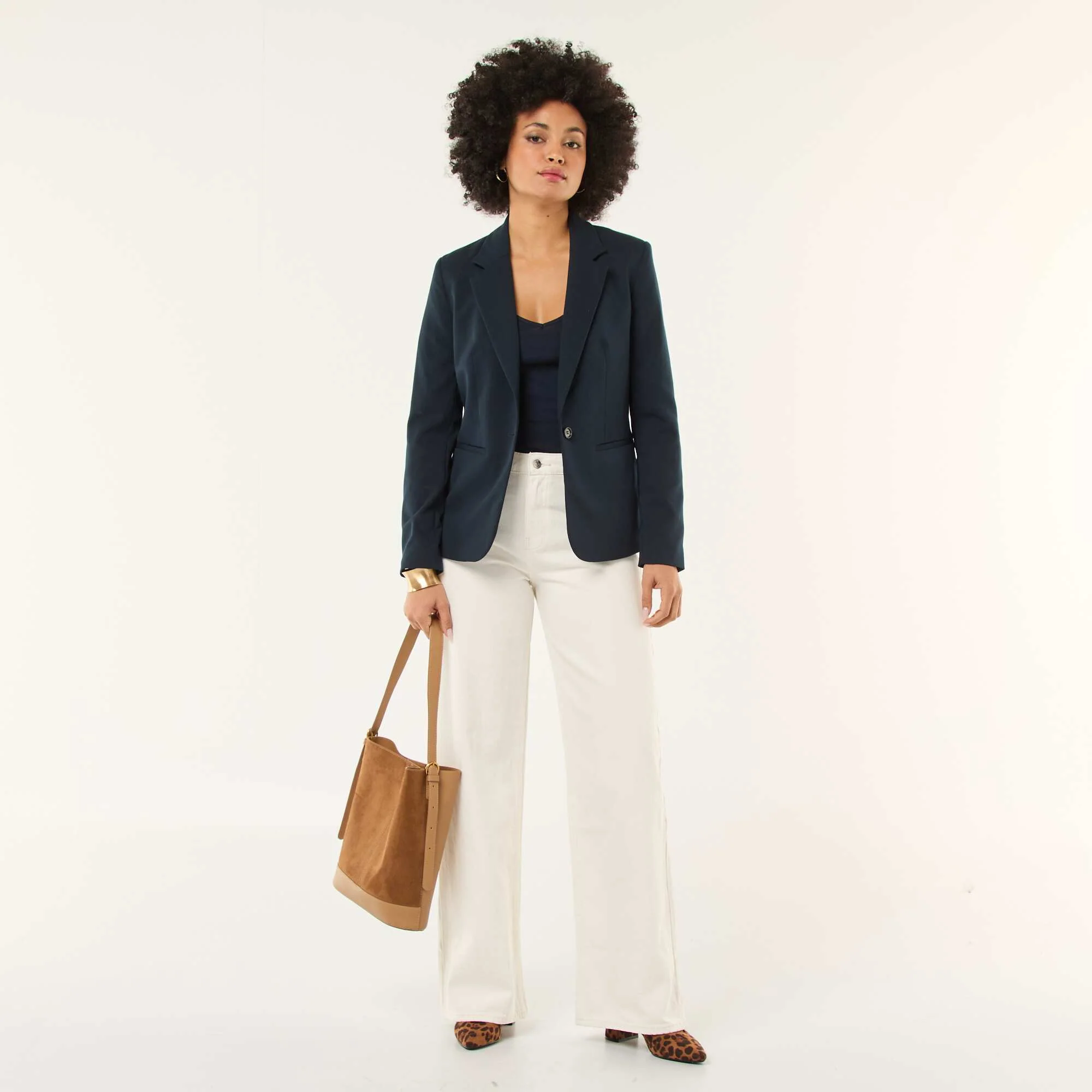 Long-sleeved tailored jacket BLUE - Image 2