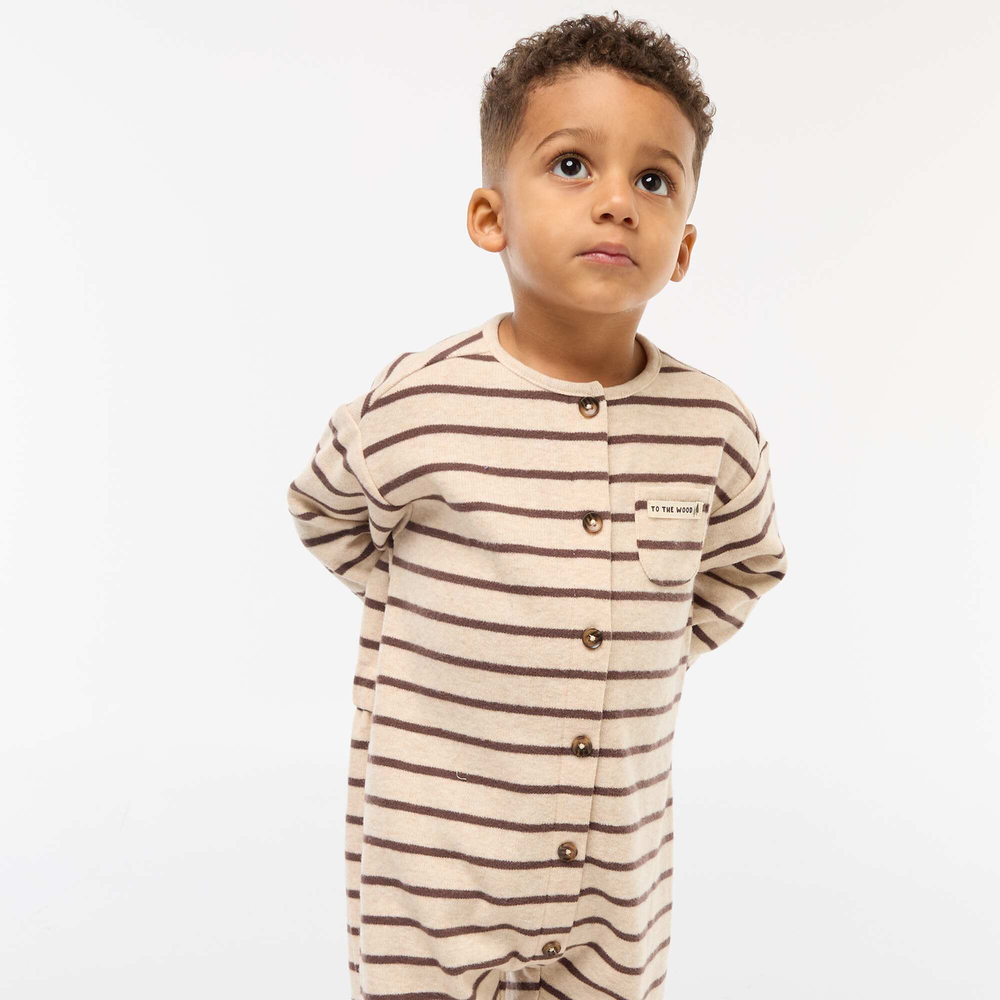 Long Snug Knit Jumpsuit BROWN - Image 3