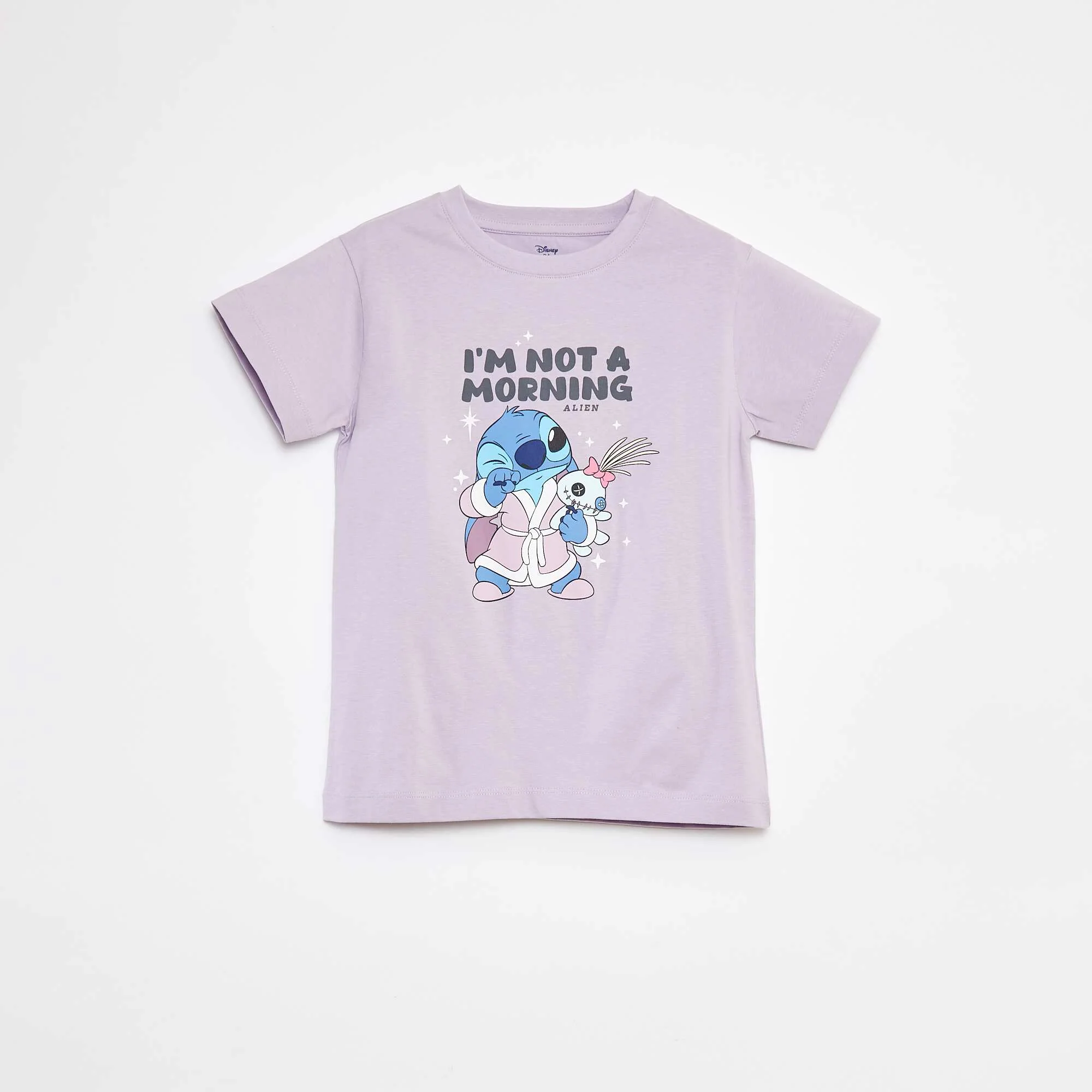 Long 'Stitch' pyjamas - 2-piece set PURPLE - Image 3