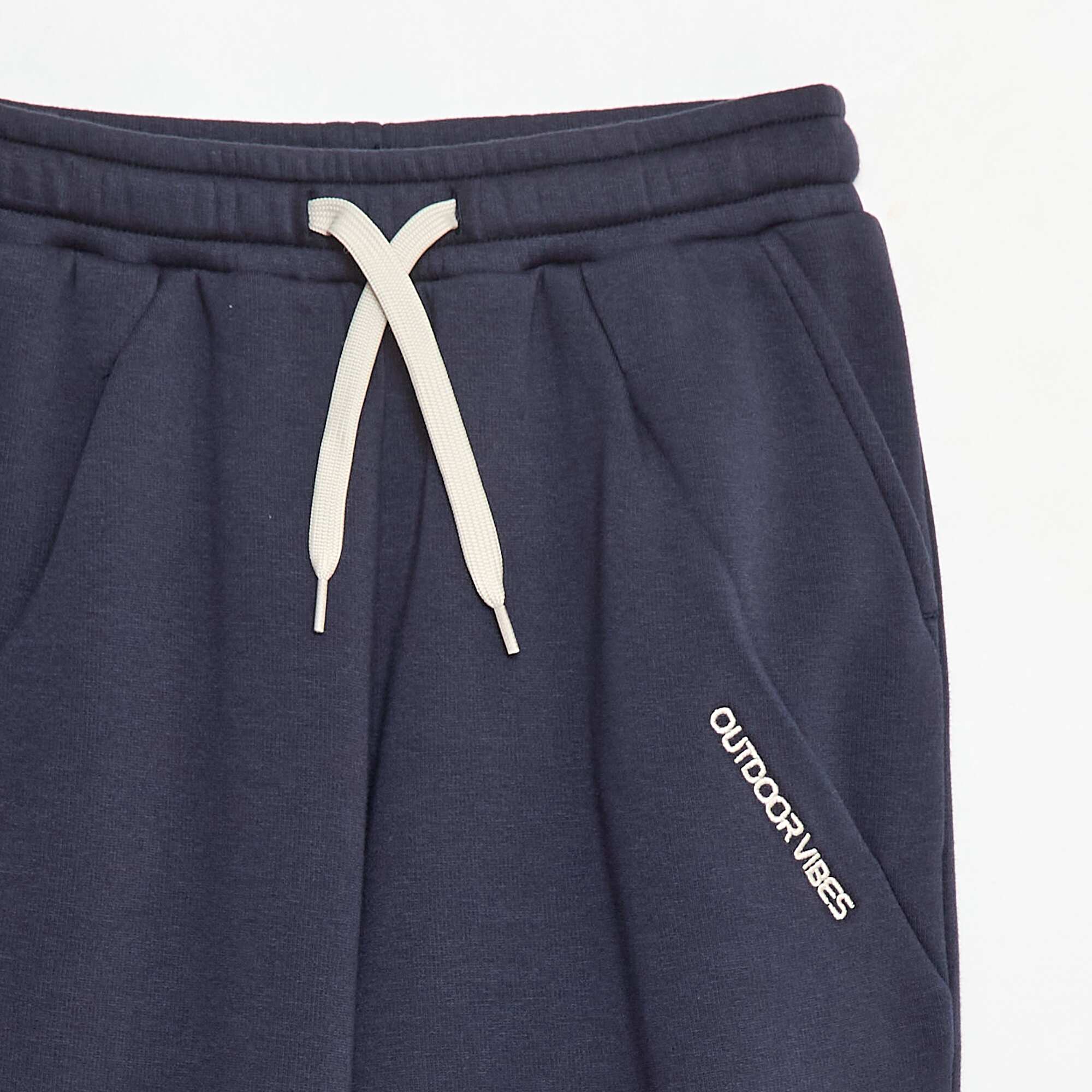 Loose Fit Cotton Joggers BLUE - Image 2