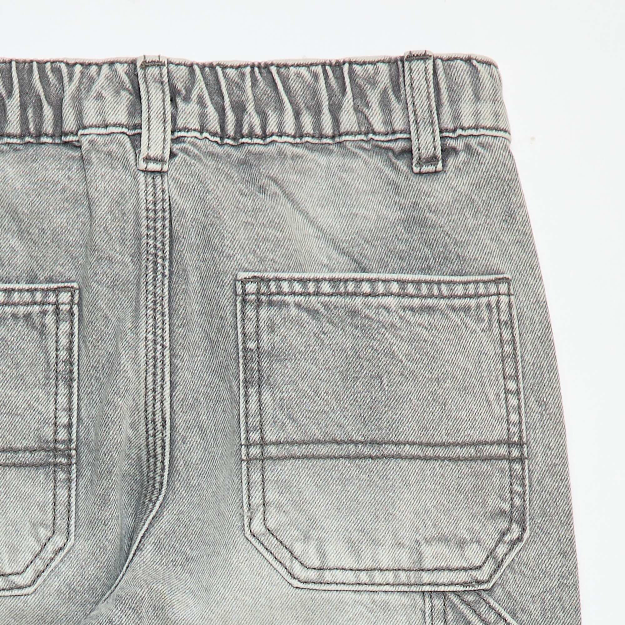 Loose Jeans with Large Pockets GREY - Image 4