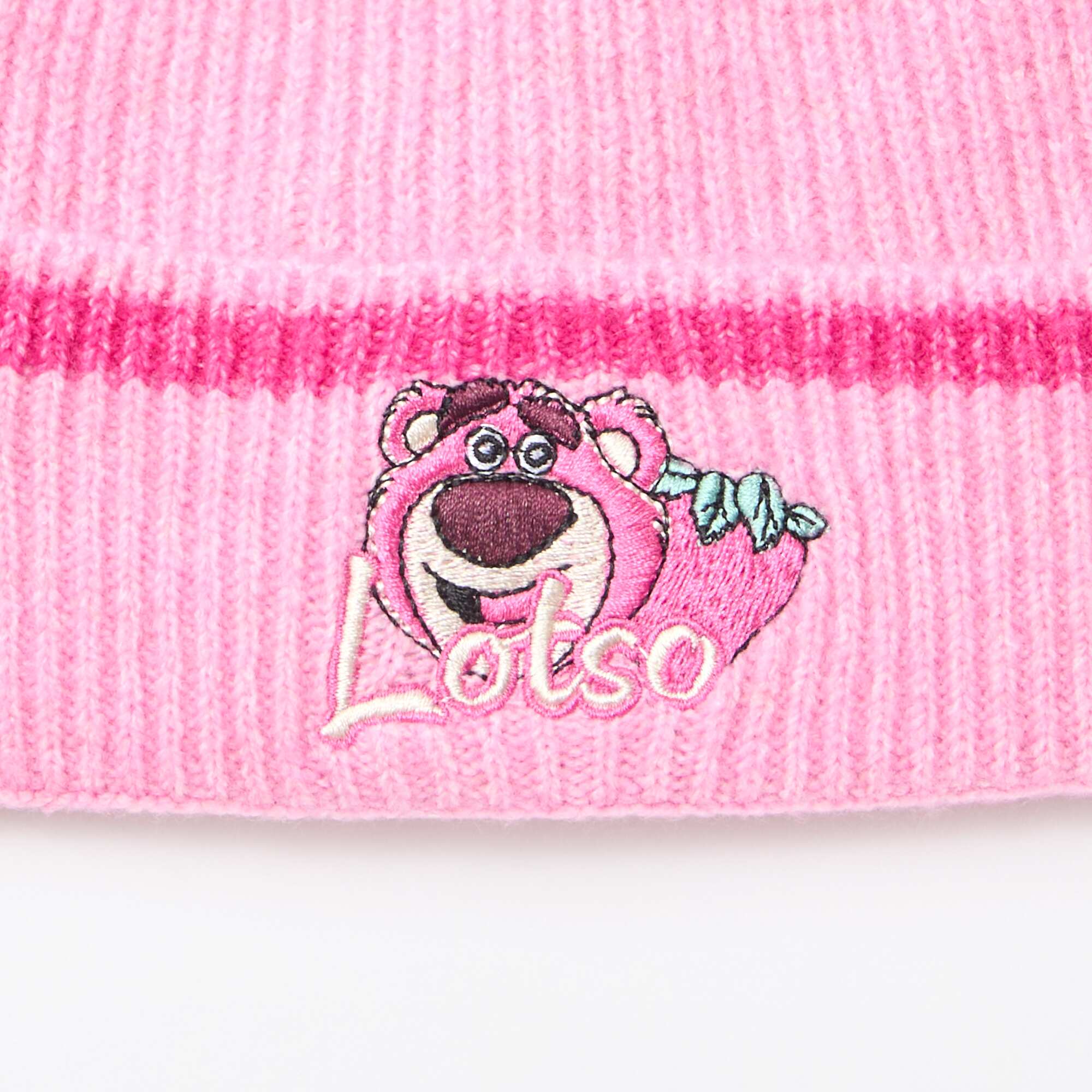 Lotso Pom-Pom Beanie PINK - Image 2