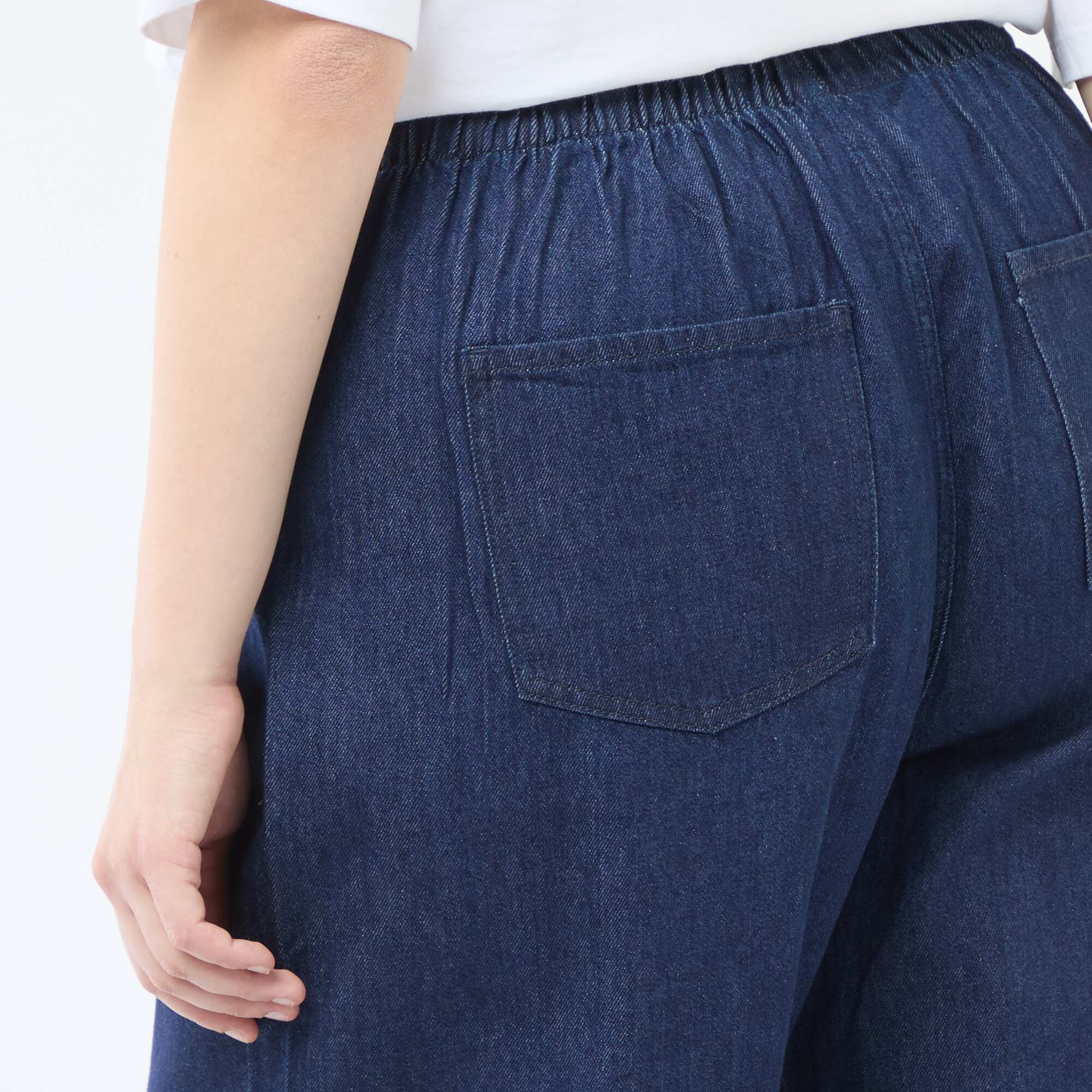 Low-Rise Wide Leg Denim Jeans BLUE - Image 5