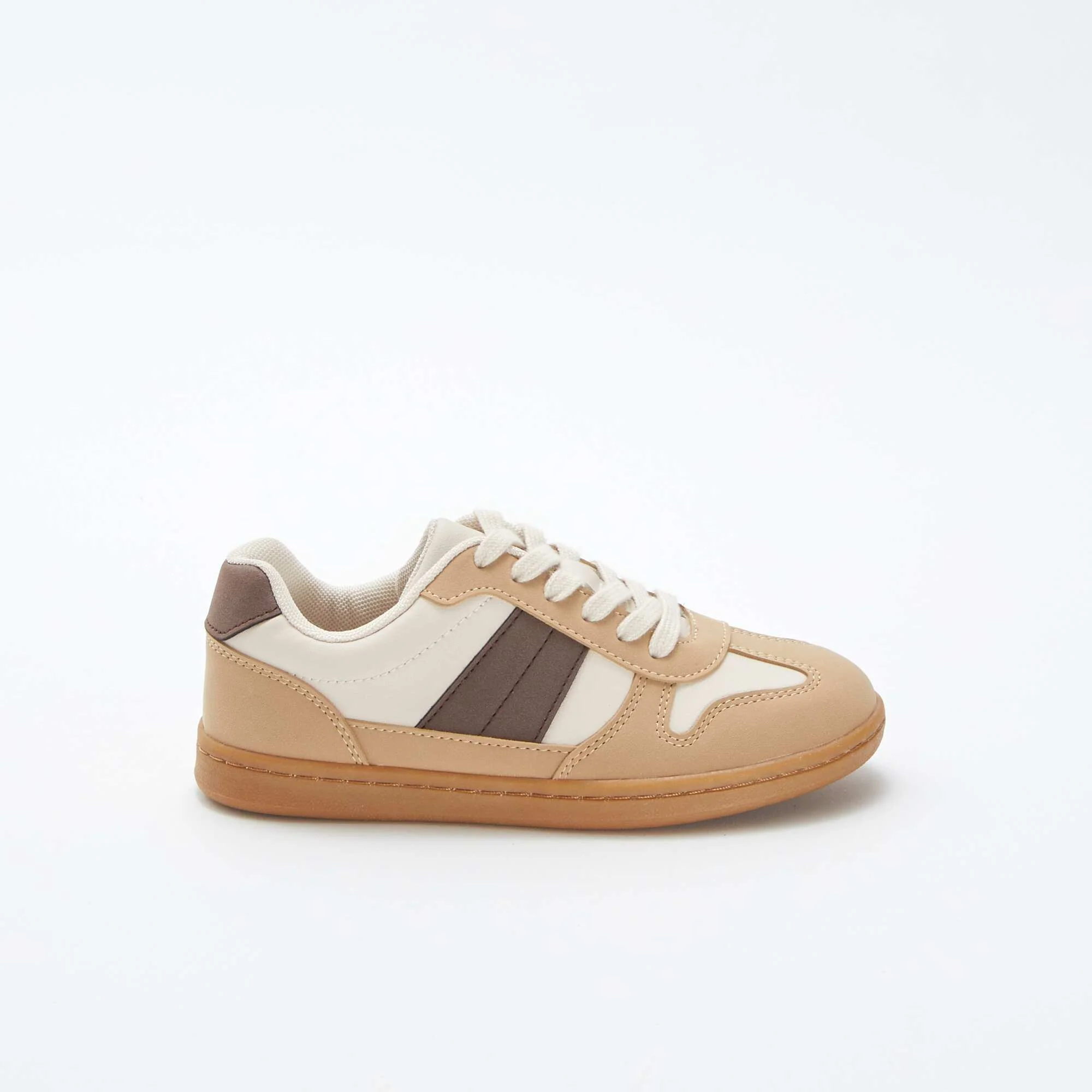 Low-top lace-up trainers WHITE - Image 2
