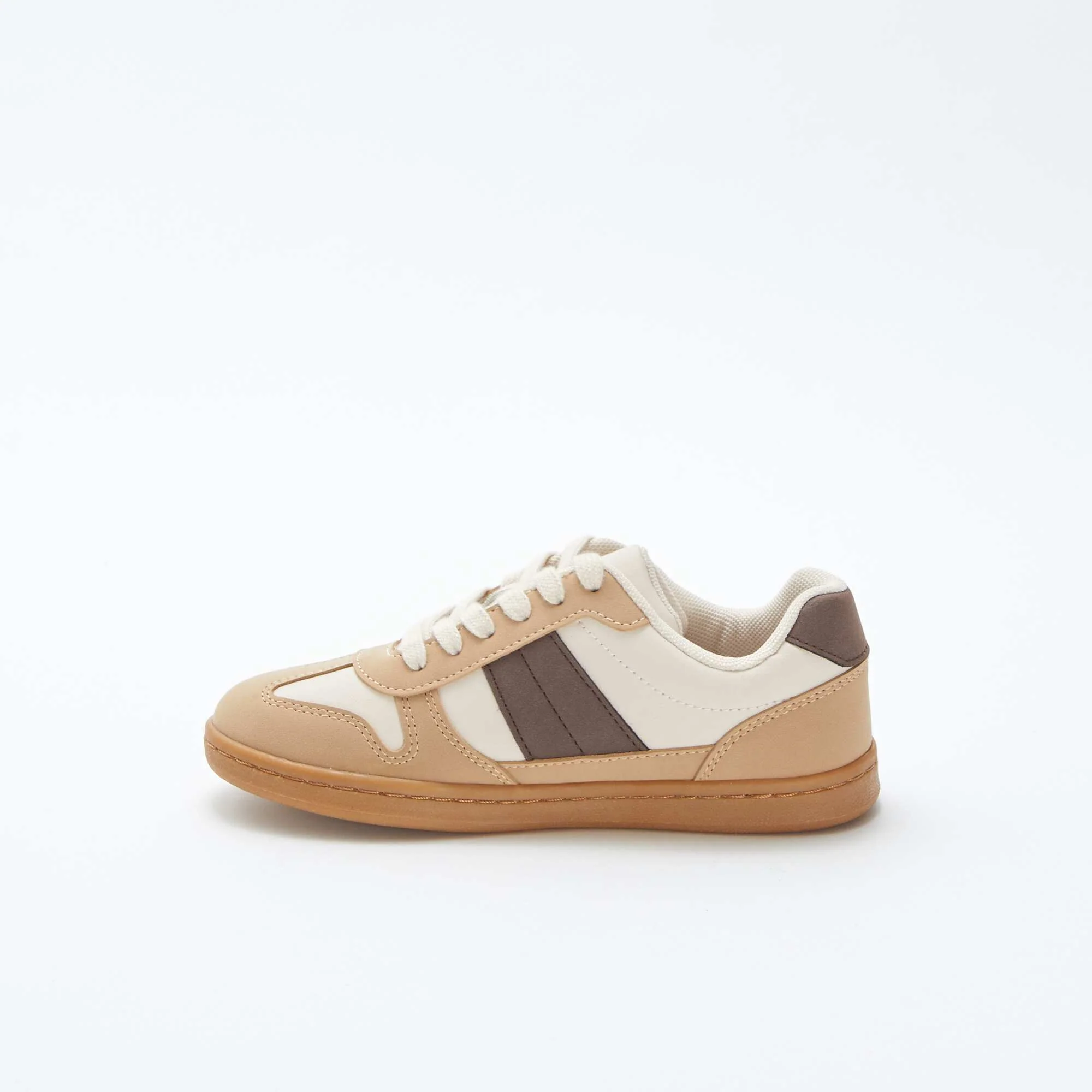 Low-top lace-up trainers WHITE - Image 4