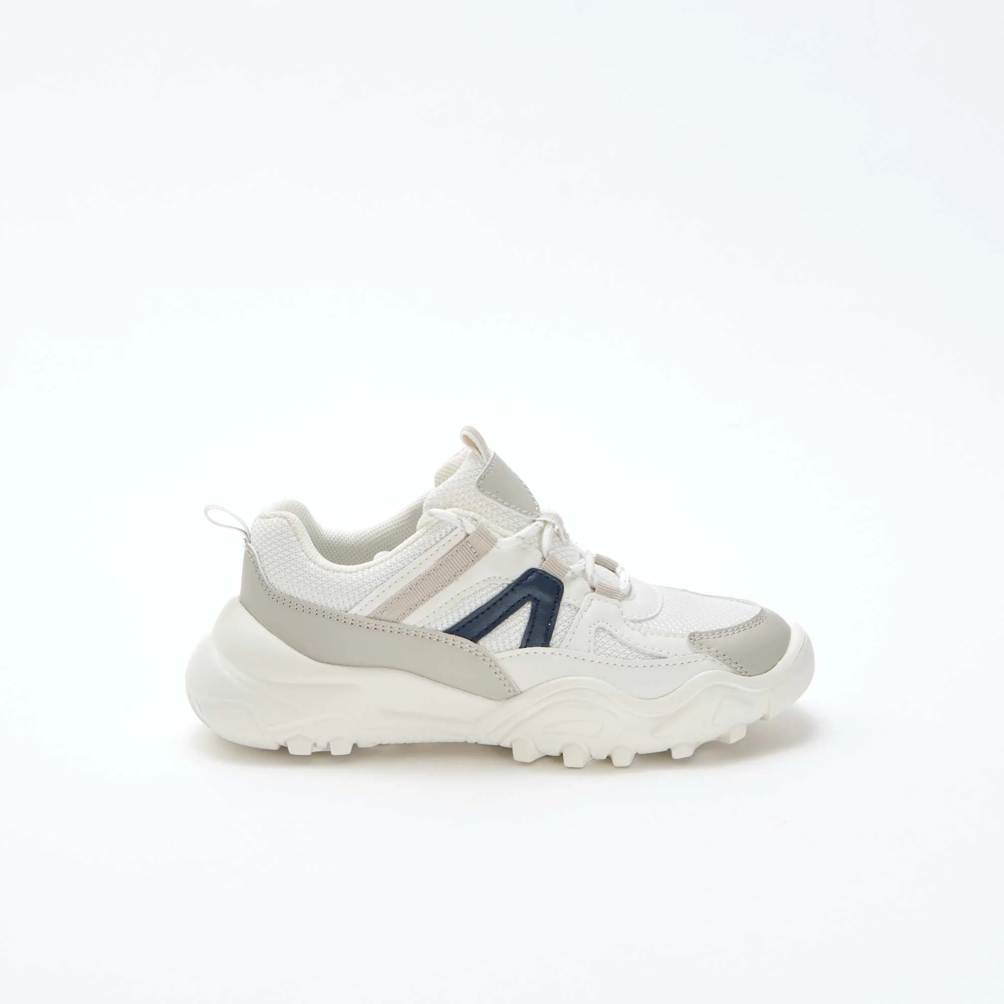 Low-Top Running Style Sneakers GREY - Image 2