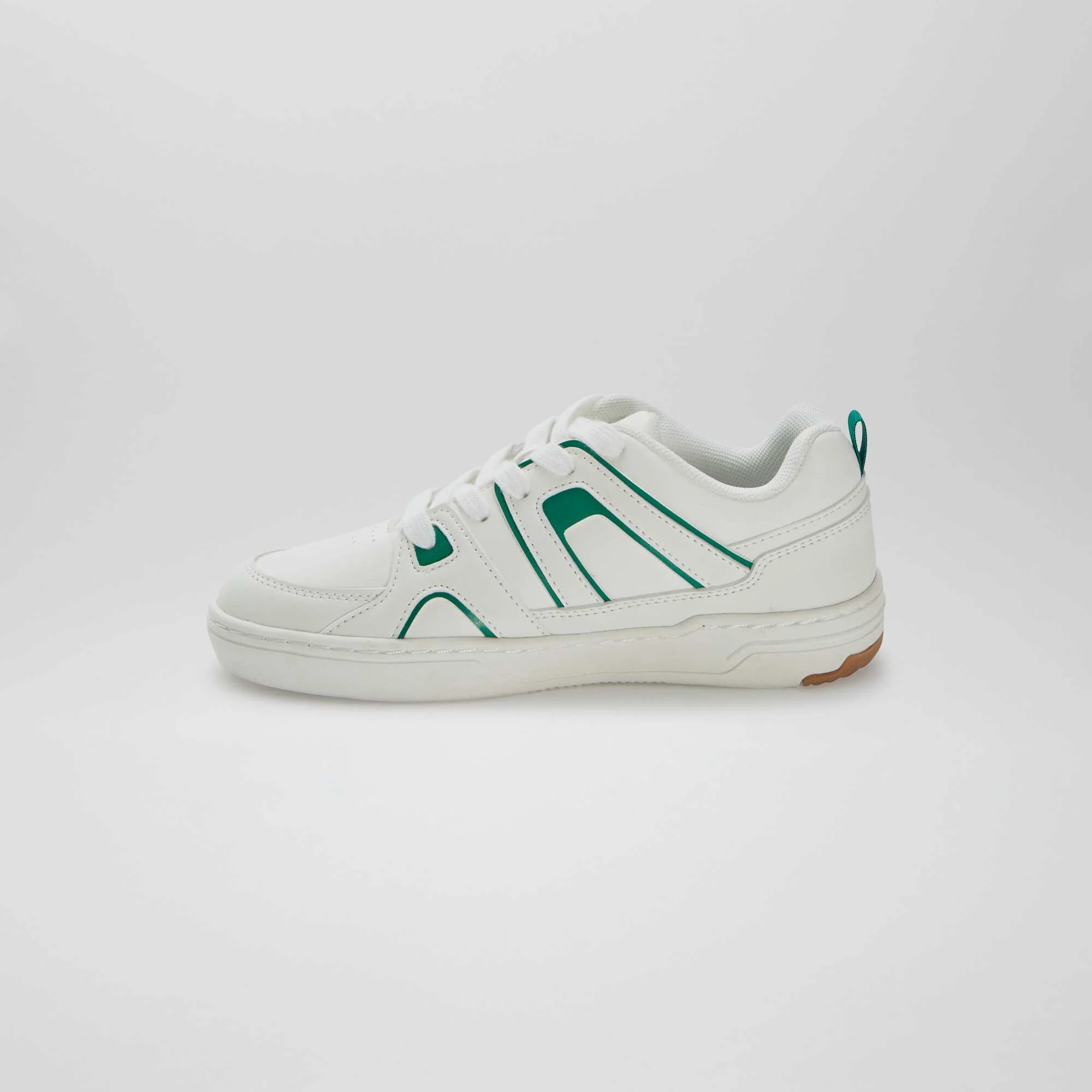 Low-top sporty trainers WHITE - Image 4