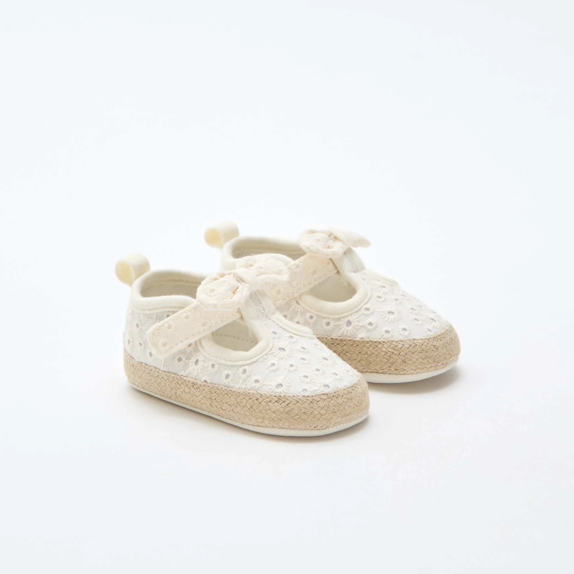 Macrame Canvas Shoes BEIGE