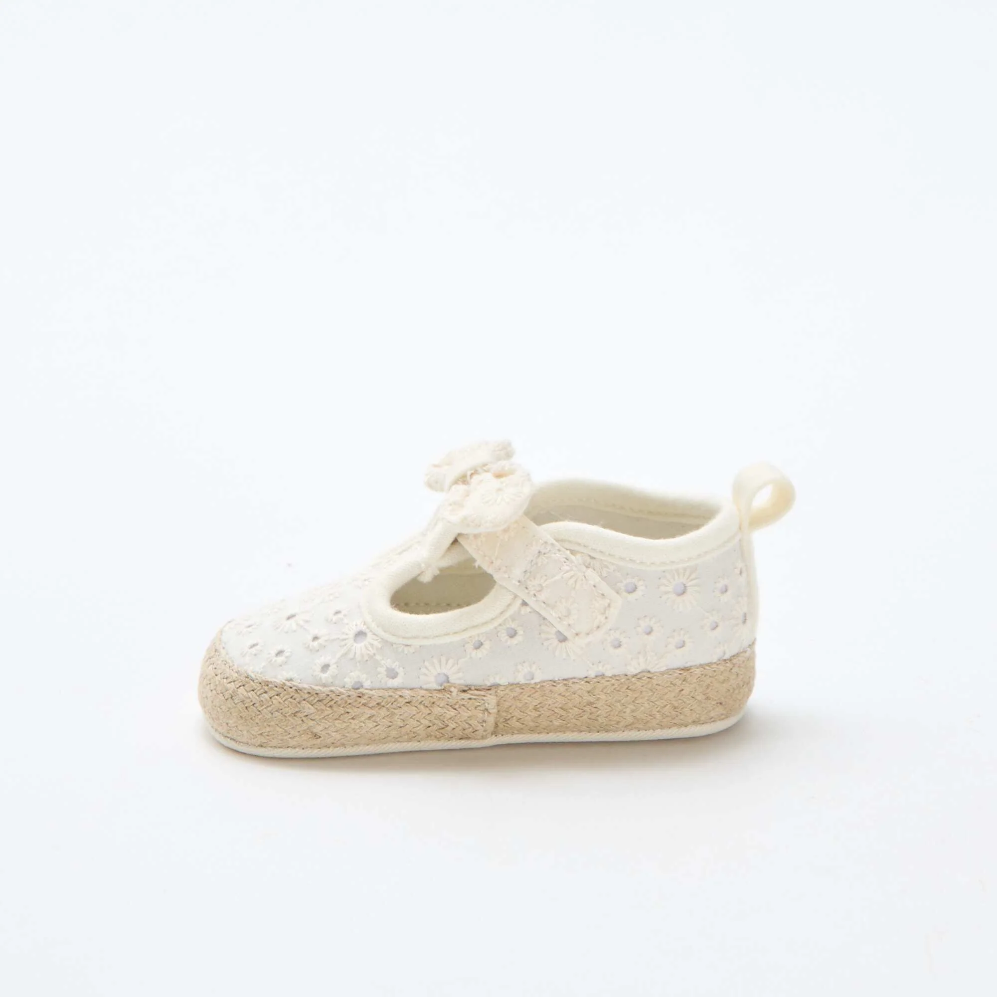 Macrame Canvas Shoes BEIGE - Image 3