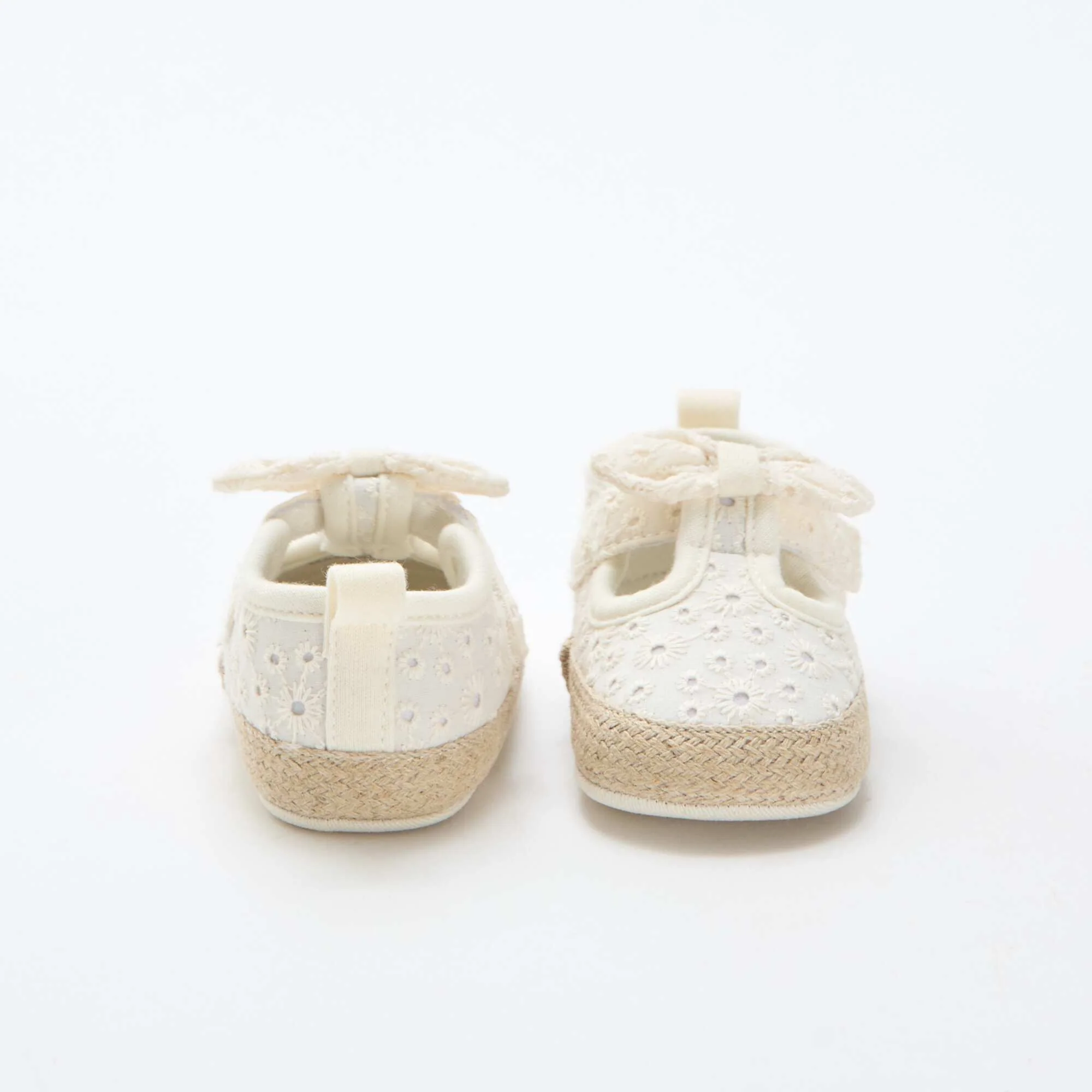 Macrame Canvas Shoes BEIGE - Image 4