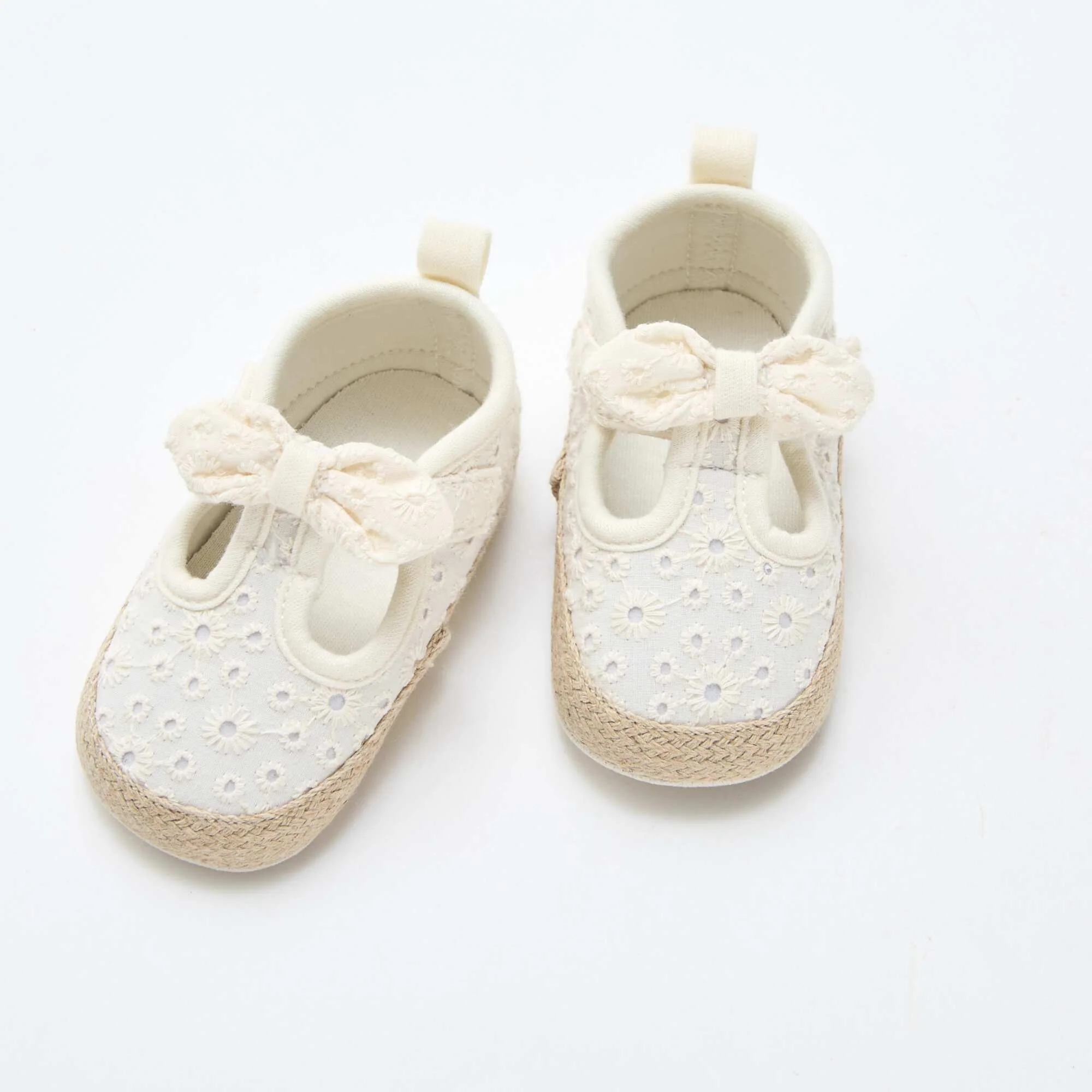 Macrame Canvas Shoes BEIGE - Image 5