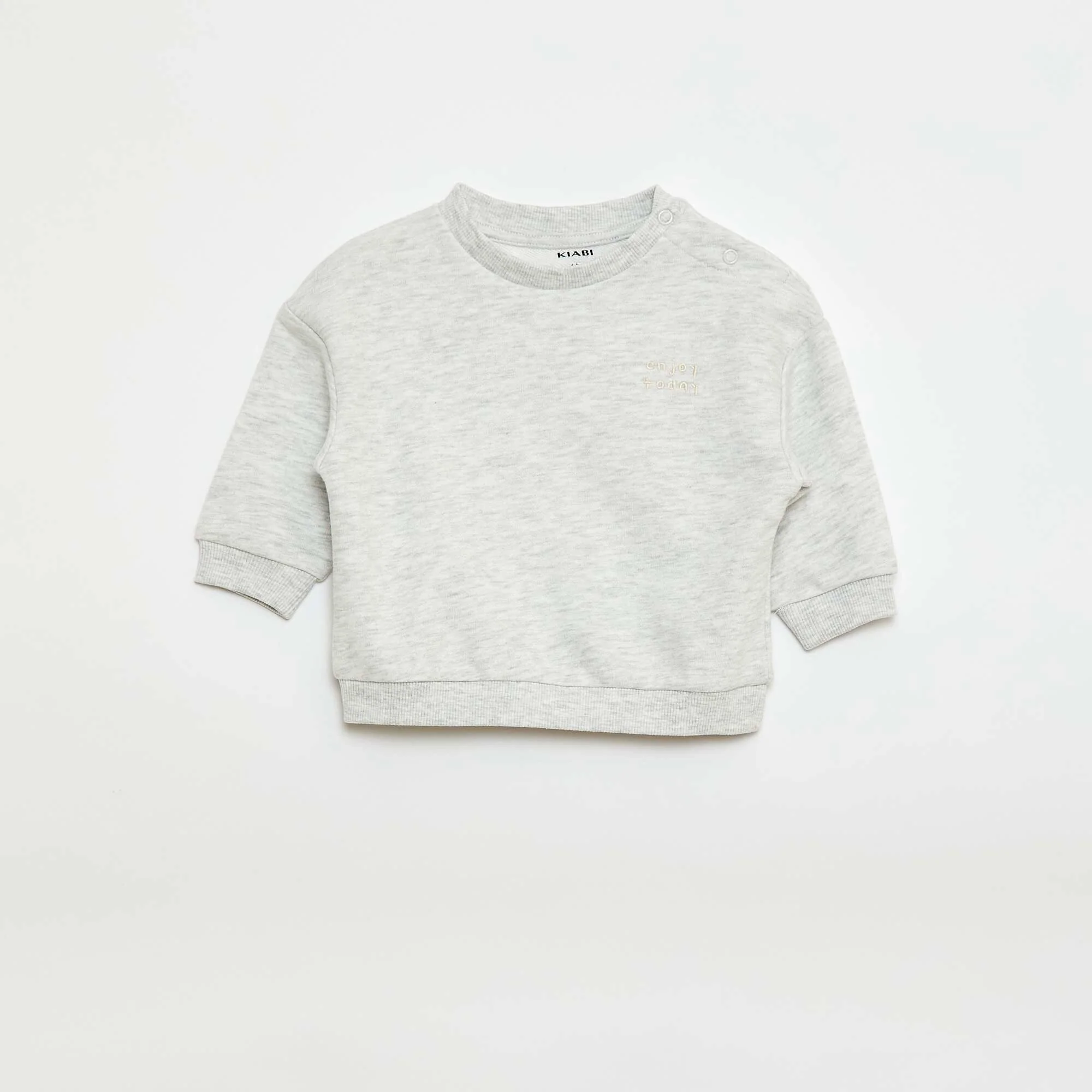 Marled French Terry Sweatshirt GREY