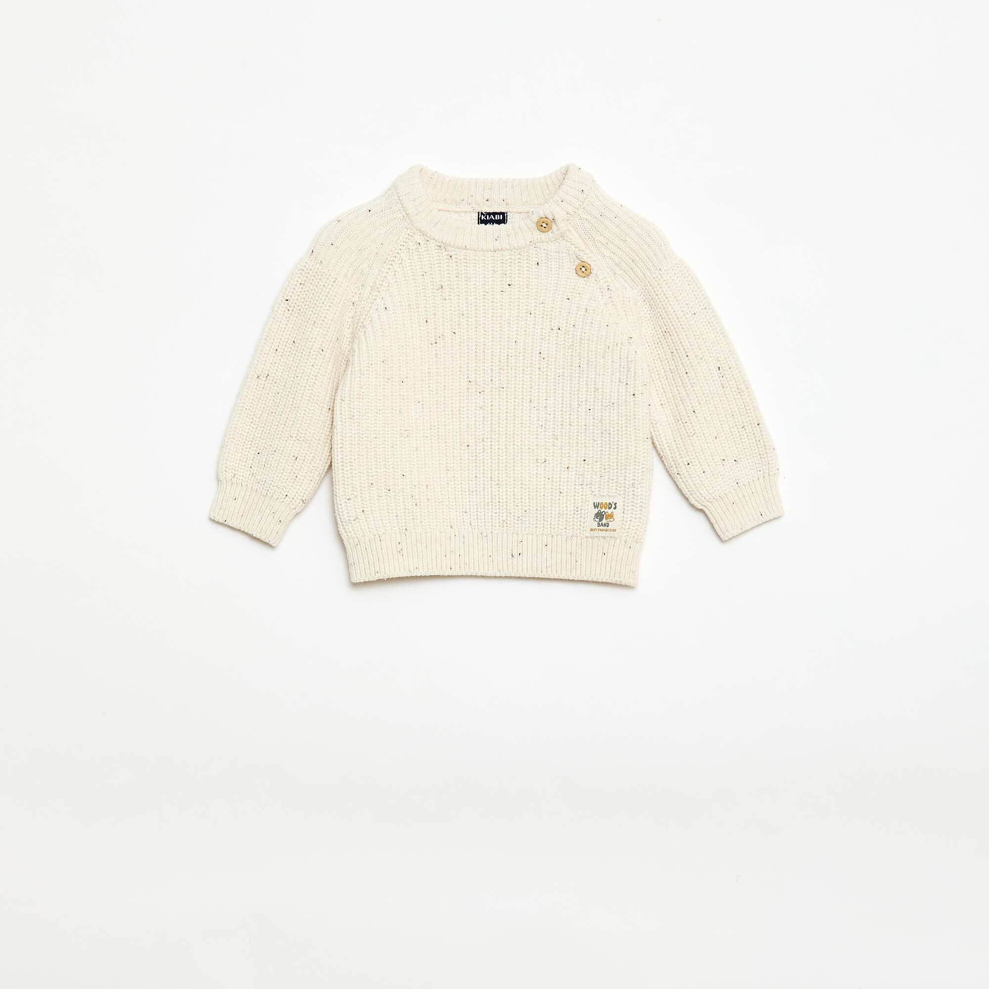 Marled Knit 2-Piece Set WHITE - Image 2