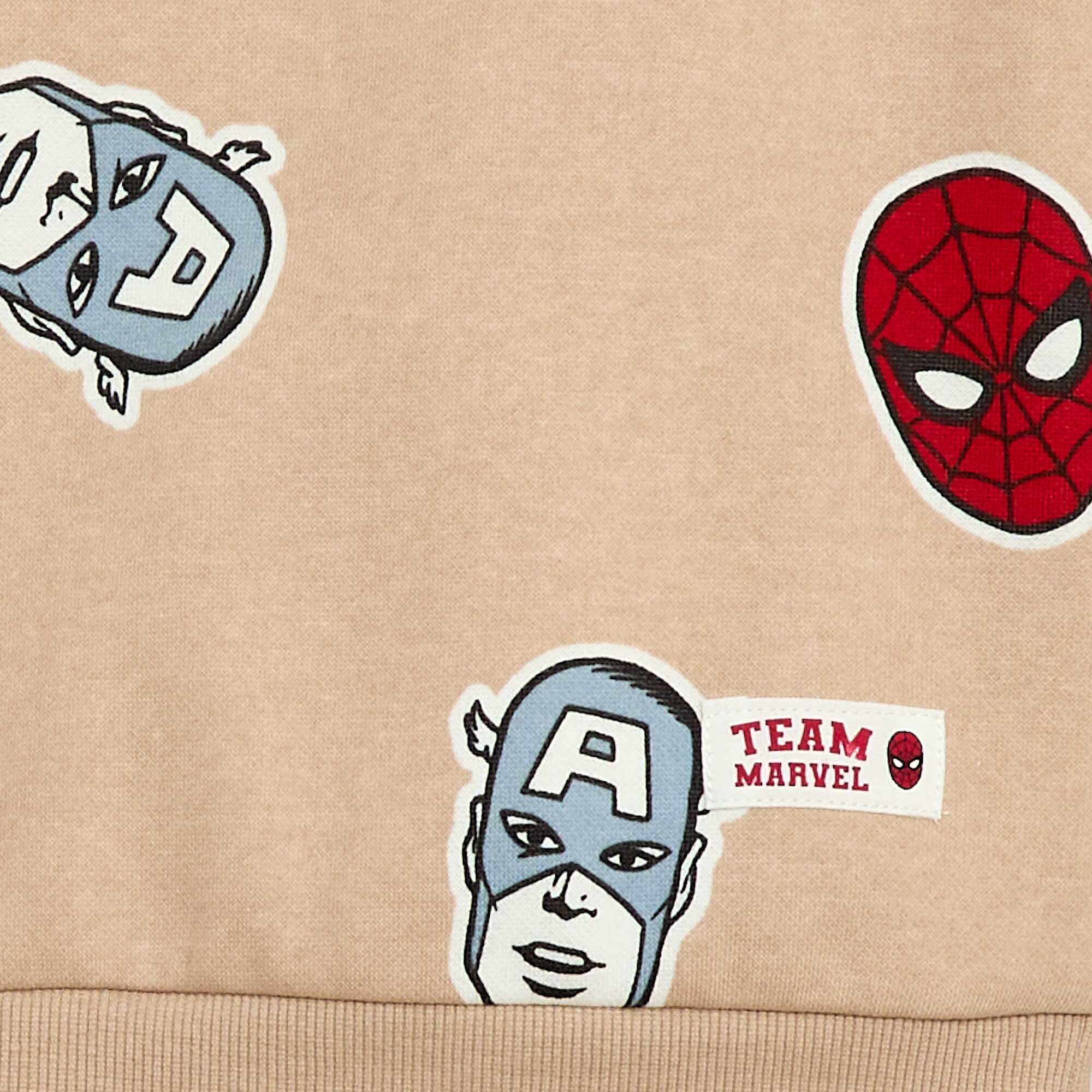 Marvel 'Avengers' Hoodie BEIGE - Image 2
