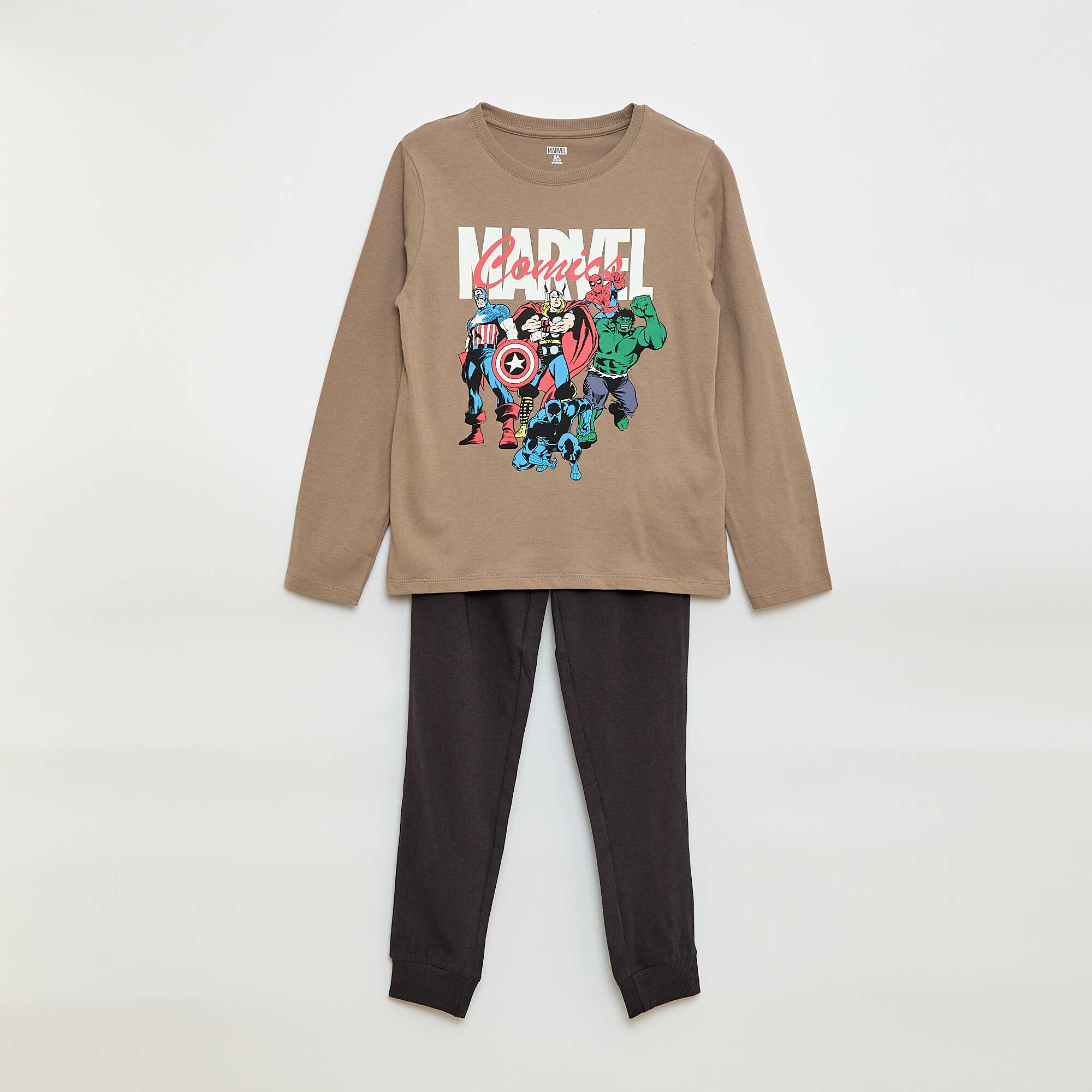 Marvel 'Avengers' Long Pajama Set - 2 Piece BEIGE