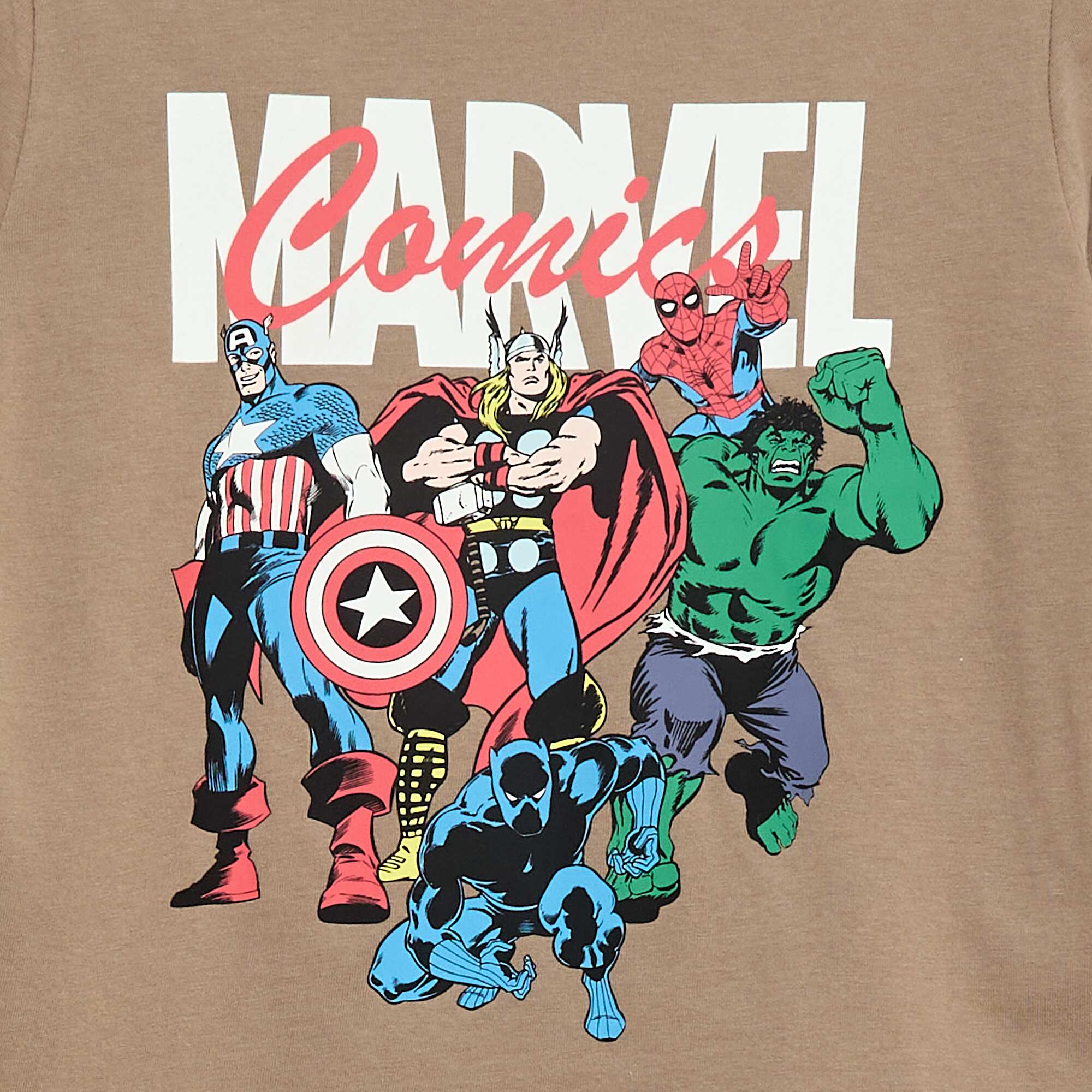 Marvel 'Avengers' Long Pajama Set - 2 Piece BEIGE - Image 2
