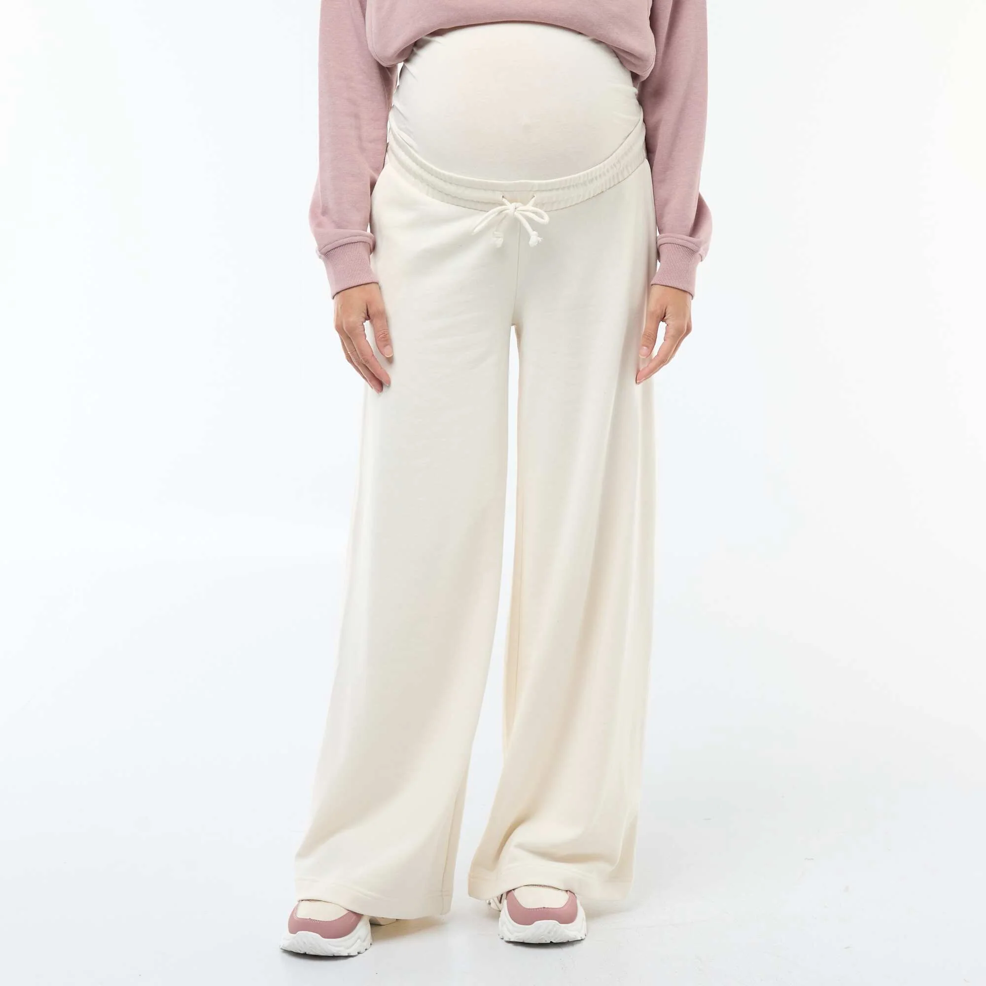 Maternity Joggers WHITE - Image 2