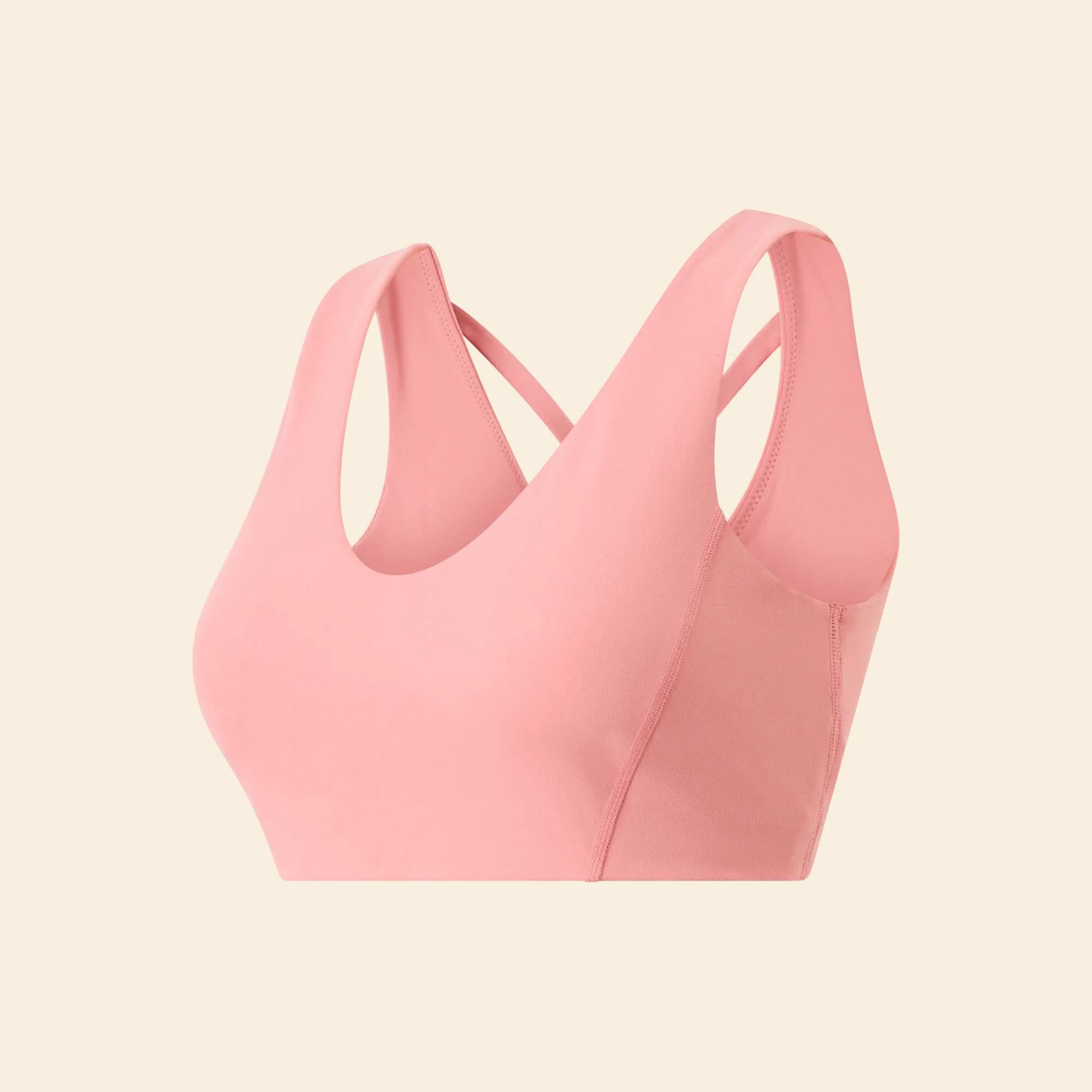 Medium Support Criss-Cross Back Sports Bra PINK