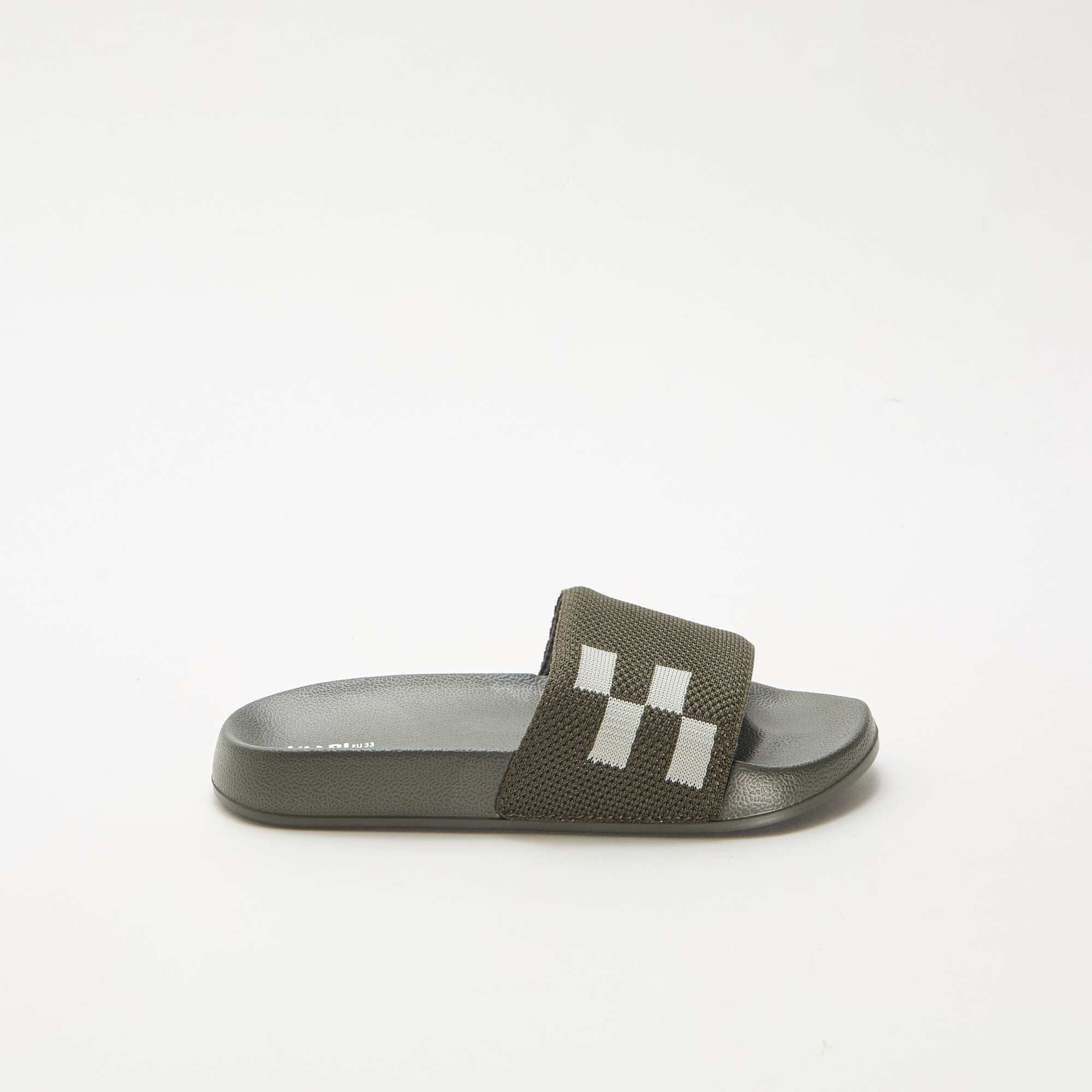Mesh Strap Pool Slides KHAKI - Image 2