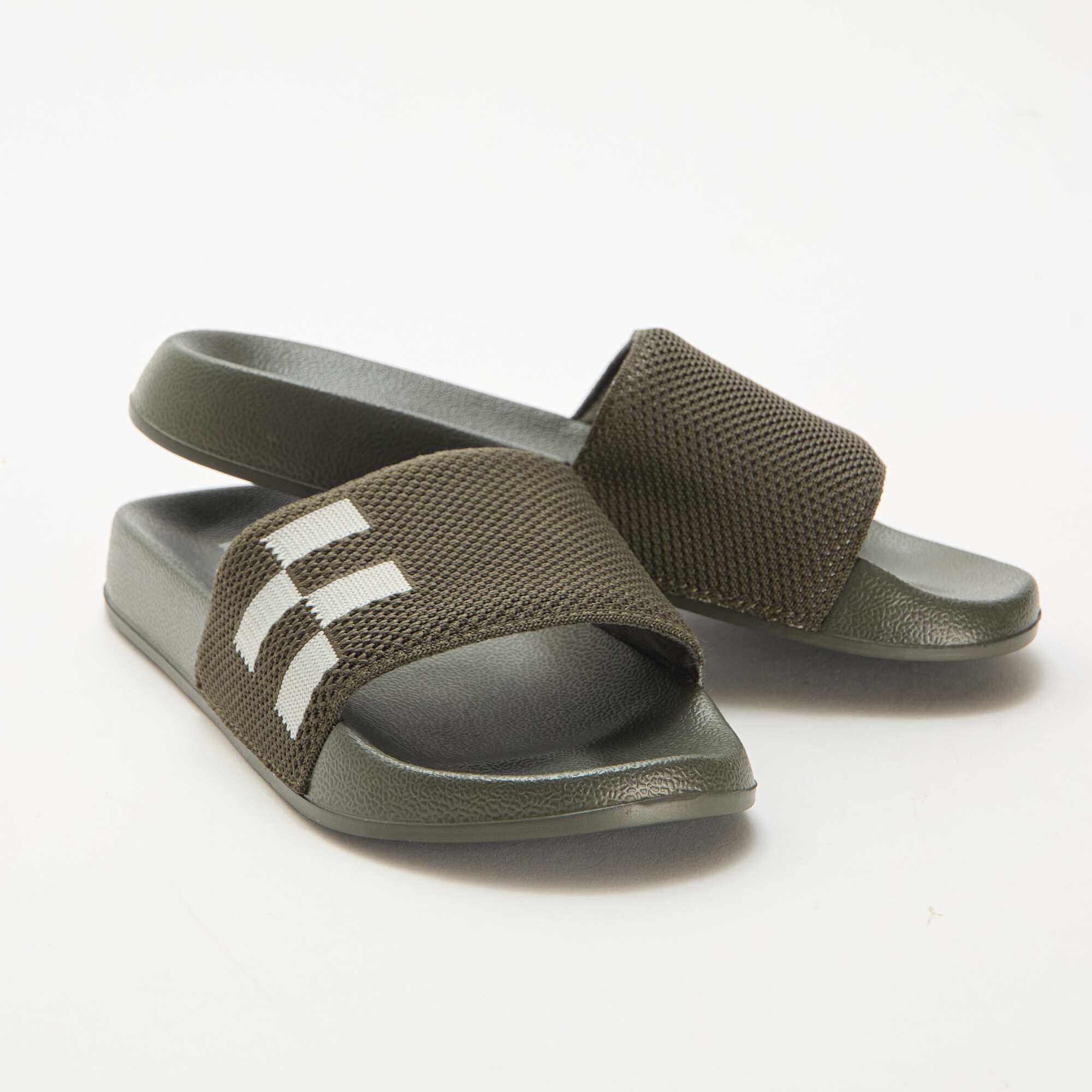 Mesh Strap Pool Slides KHAKI - Image 5