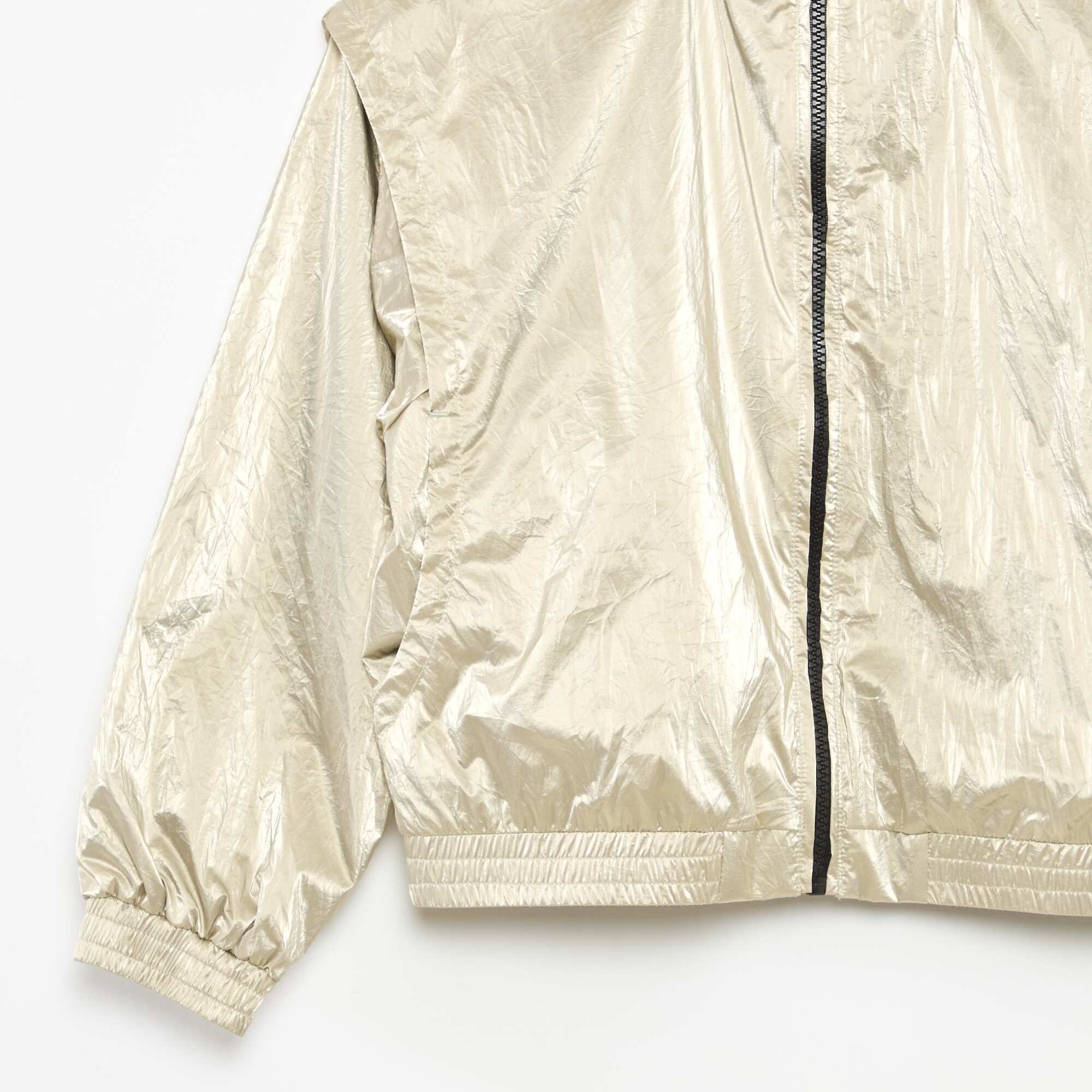 Metallic hooded windcheater YELLOW - Image 3