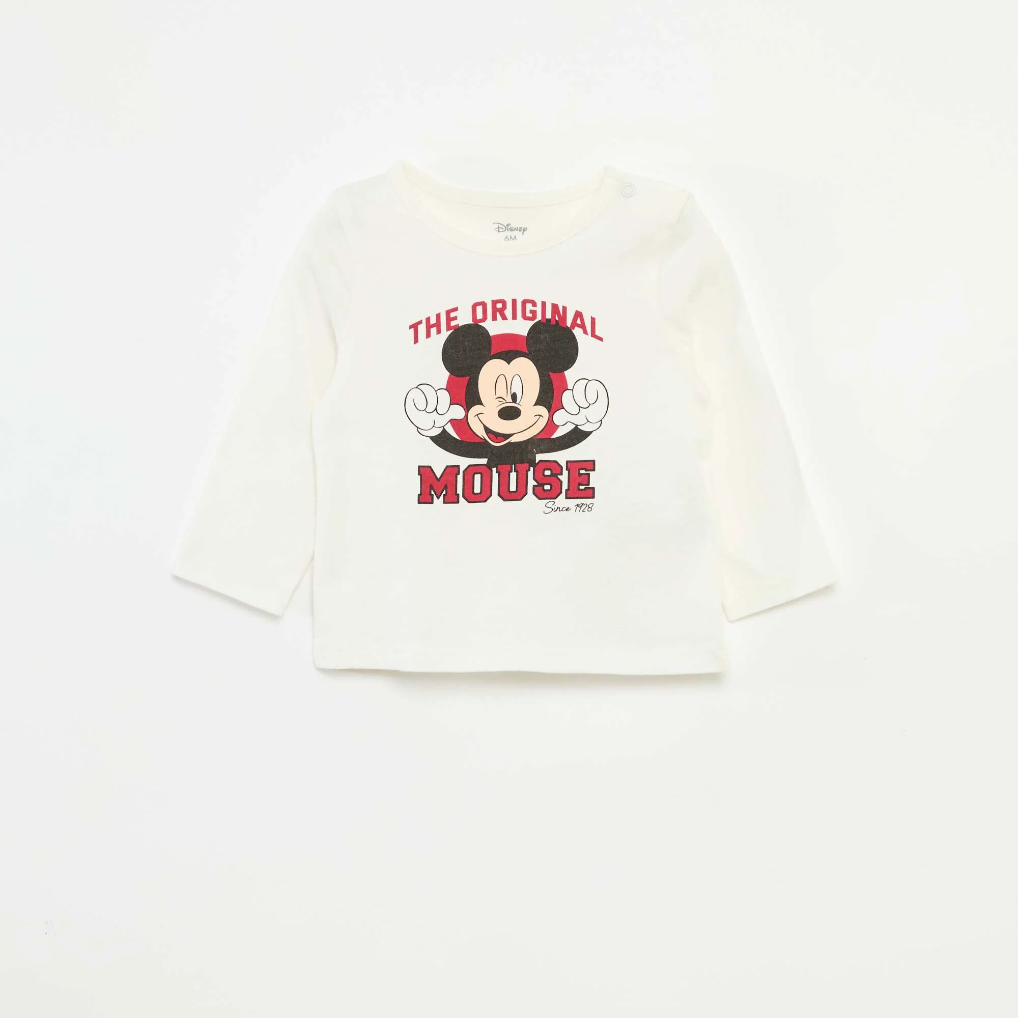 Mickey Mouse Print T-Shirt Disney WHITE
