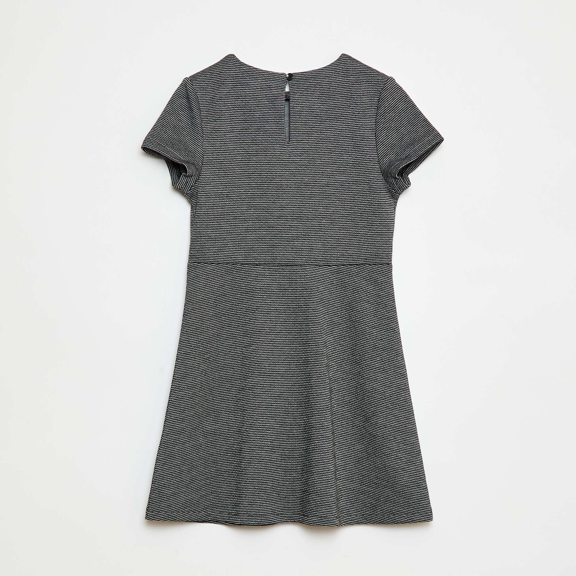 Milano Fit and Flare Short Sleeve Dress BLACK - Image 2