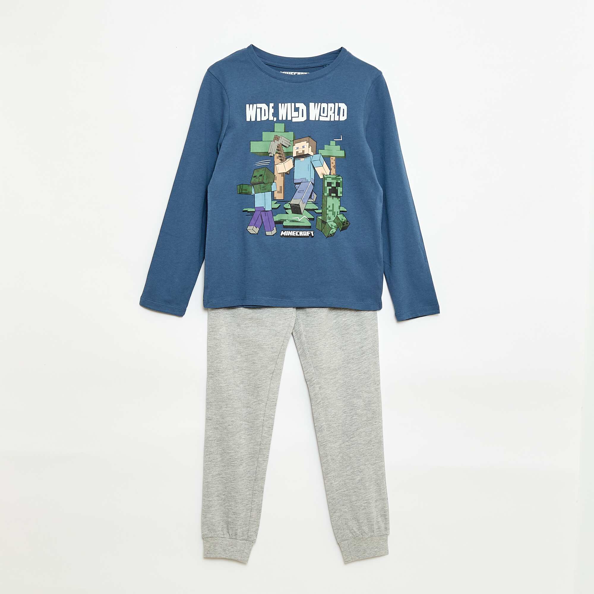 Minecraft Two-Piece Long Pyjama Set GREEN