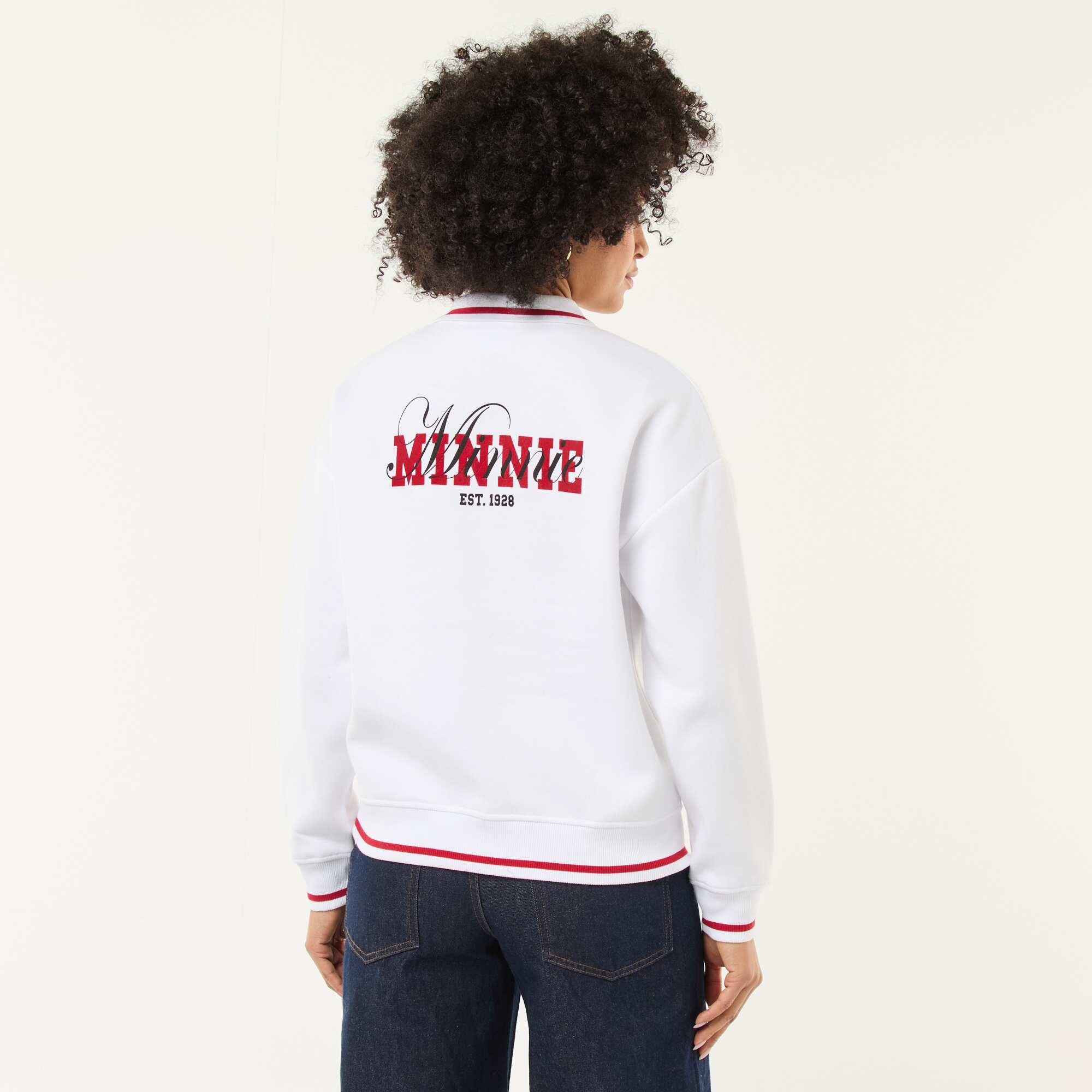 Minnie Mouse Disney Polo Sweatshirt WHITE - Image 3