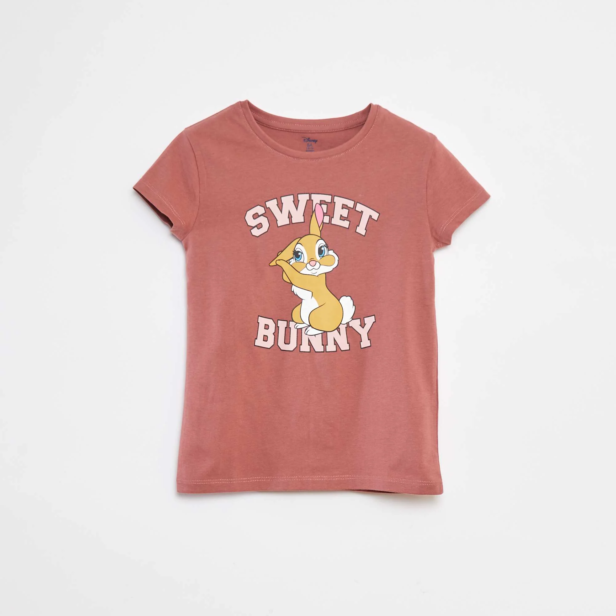 'Miss Bunny' printed short pyjamas - 2-piece set PINK - Image 3