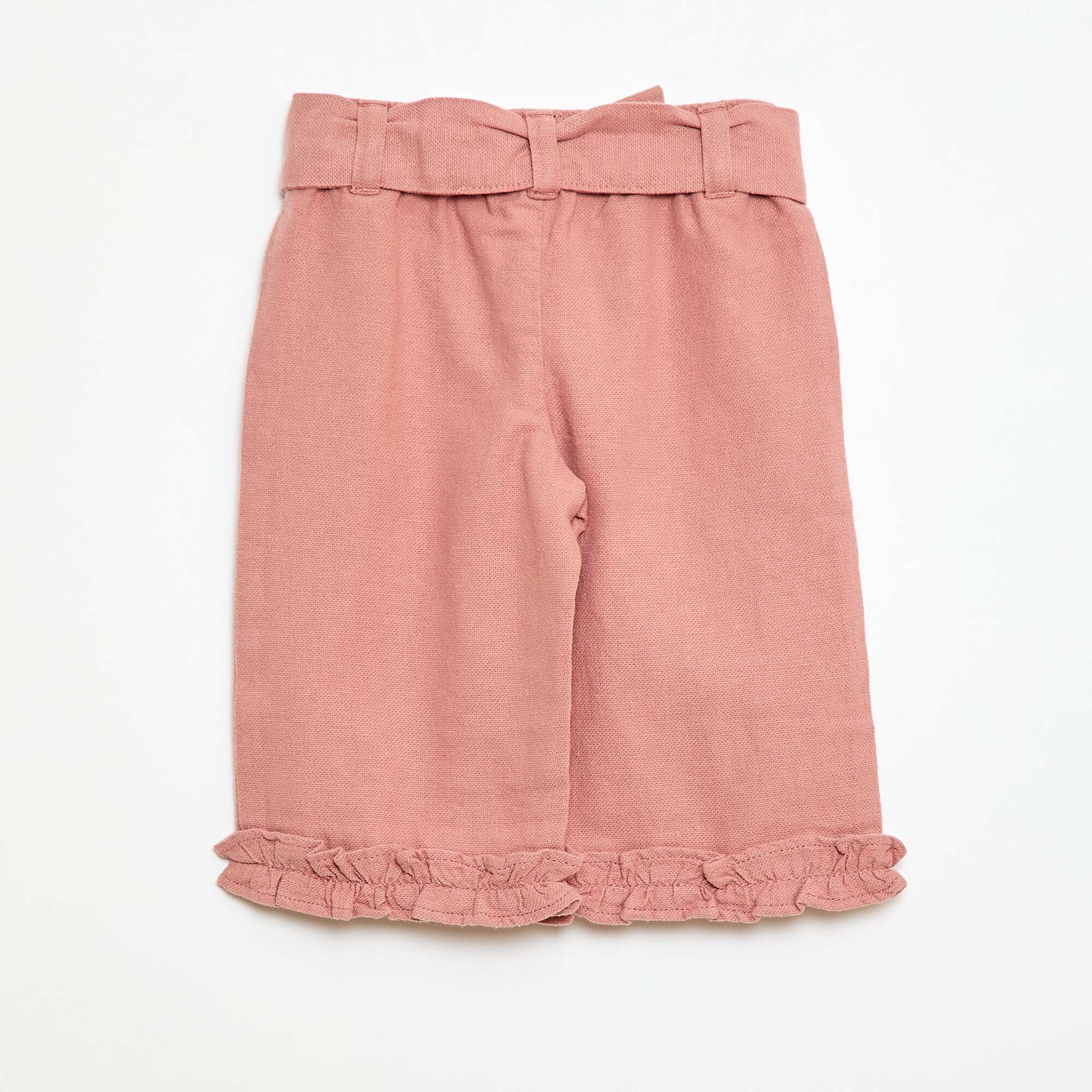 Mixed Linen Trousers PINK - Image 2