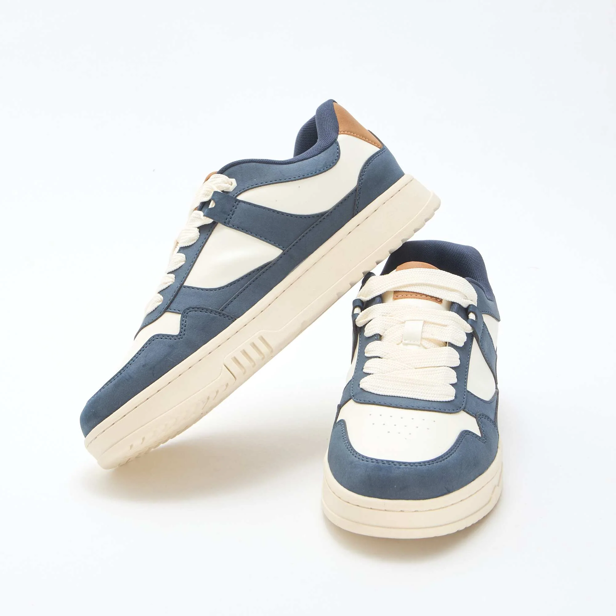 Modern Tricolor Sneakers BLUE - Image 5
