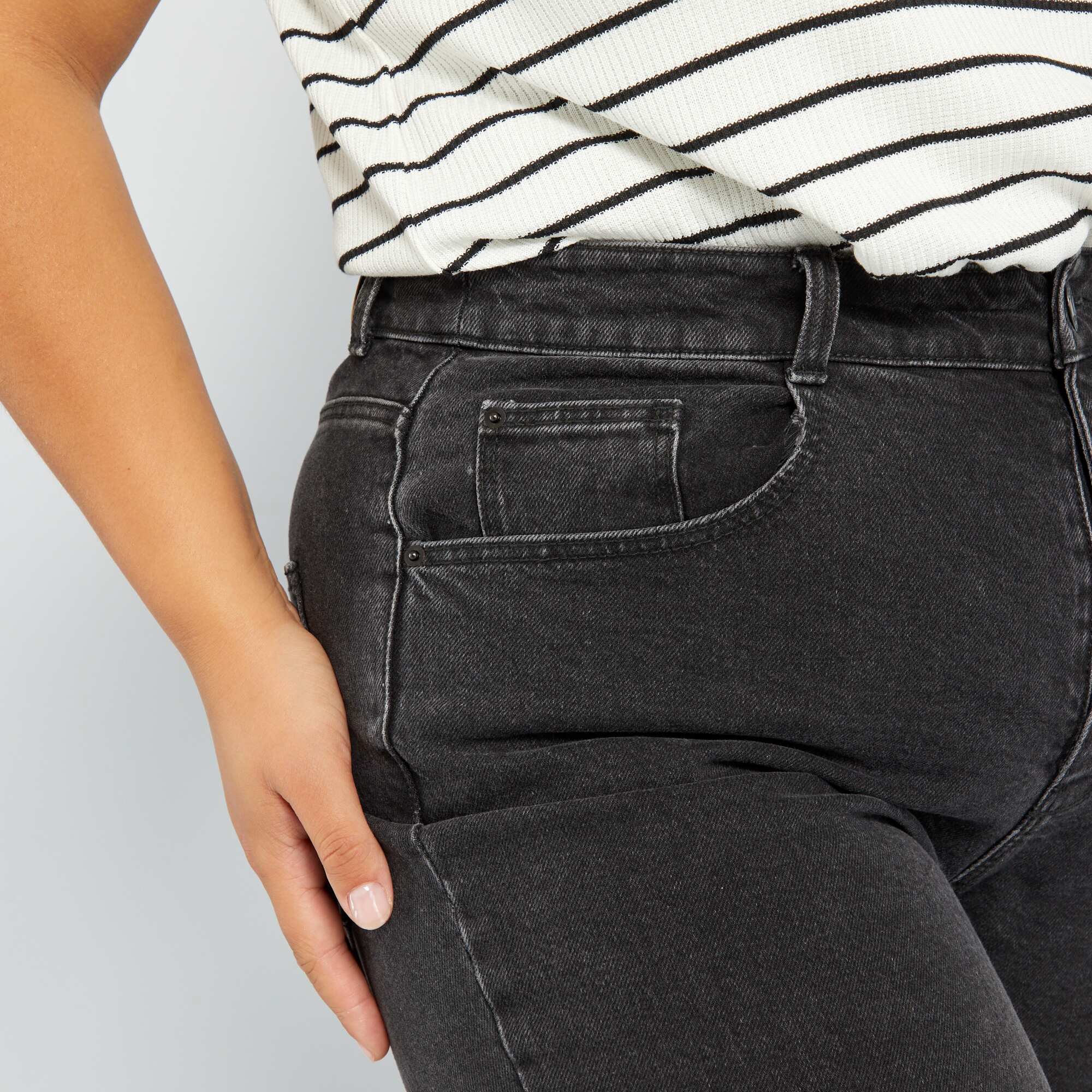 Mom-fit jeans - L30 BLACK - Image 5