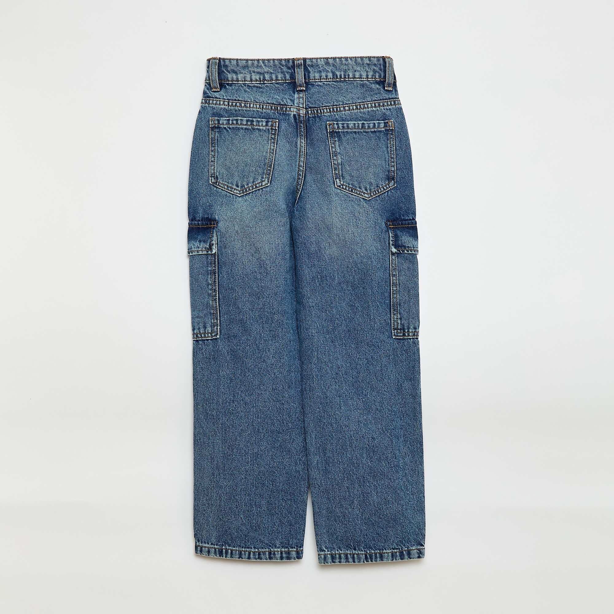 Multi-Pocket Denim Trousers BLUE - Image 2
