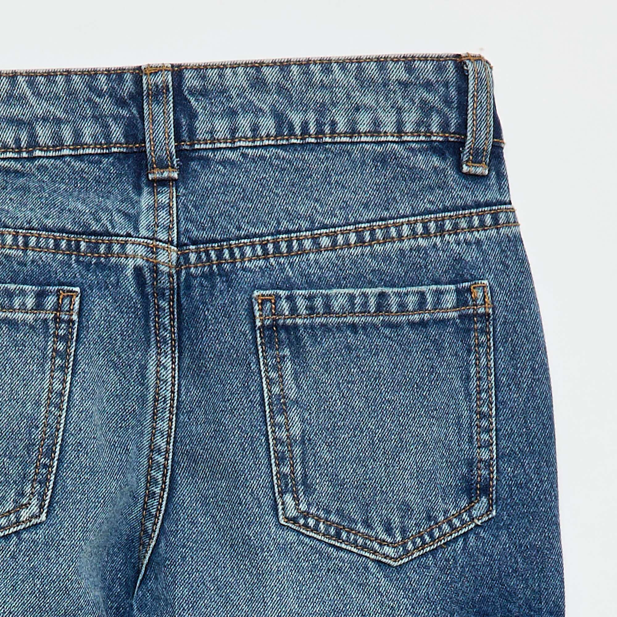 Multi-Pocket Denim Trousers BLUE - Image 4