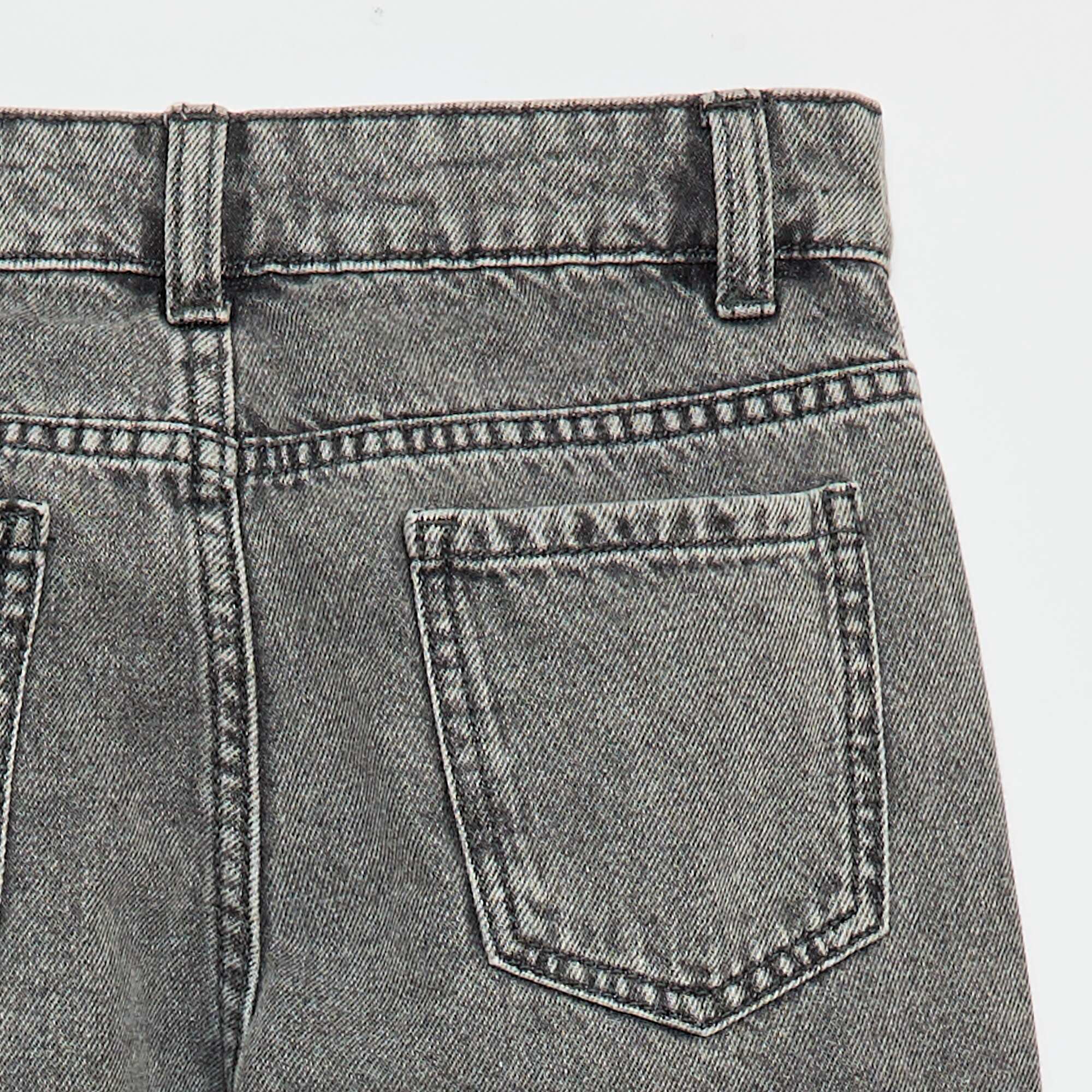 Multi-Pocket Denim Trousers GREY - Image 4