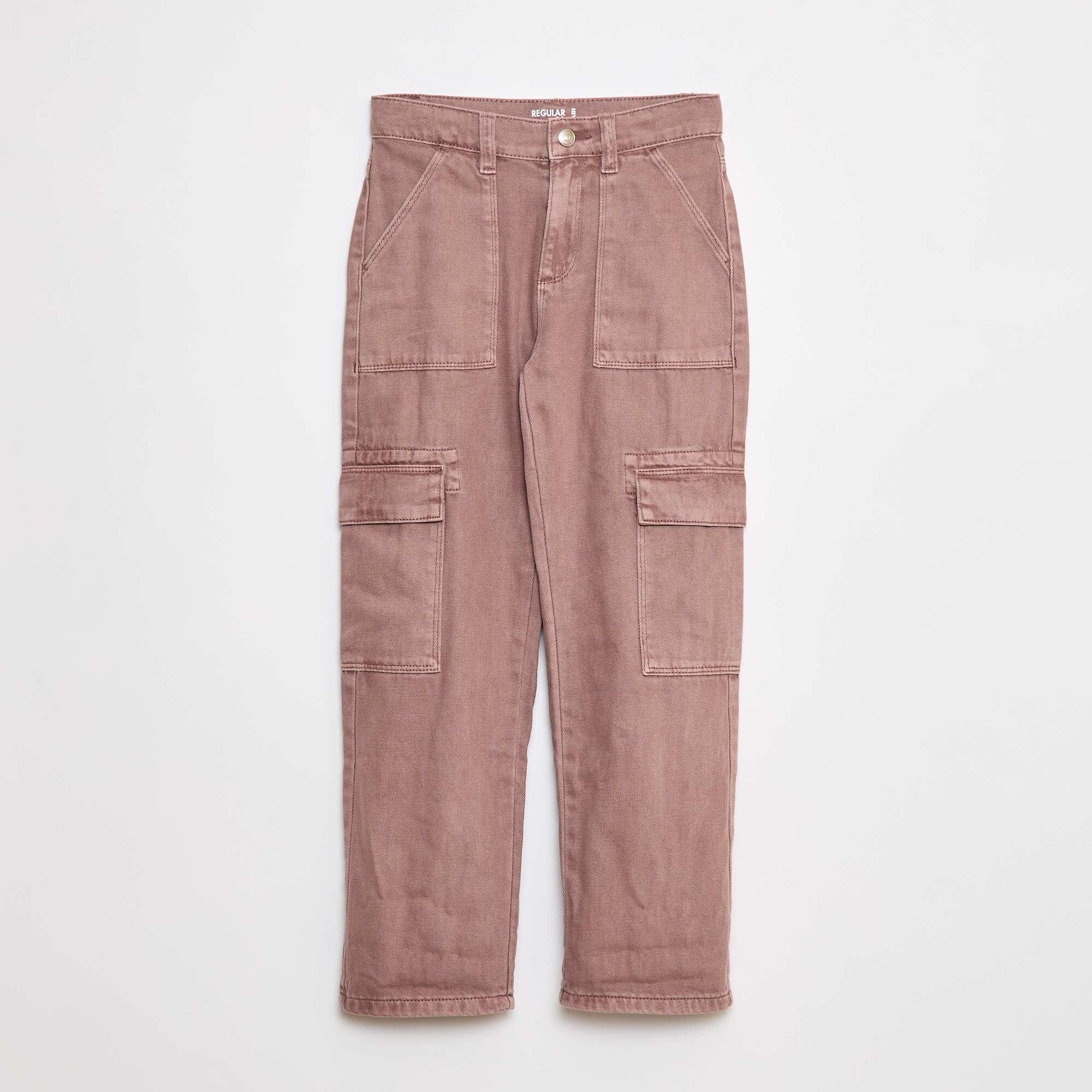 Multi-pocket denim trousers PURPLE - Image 3