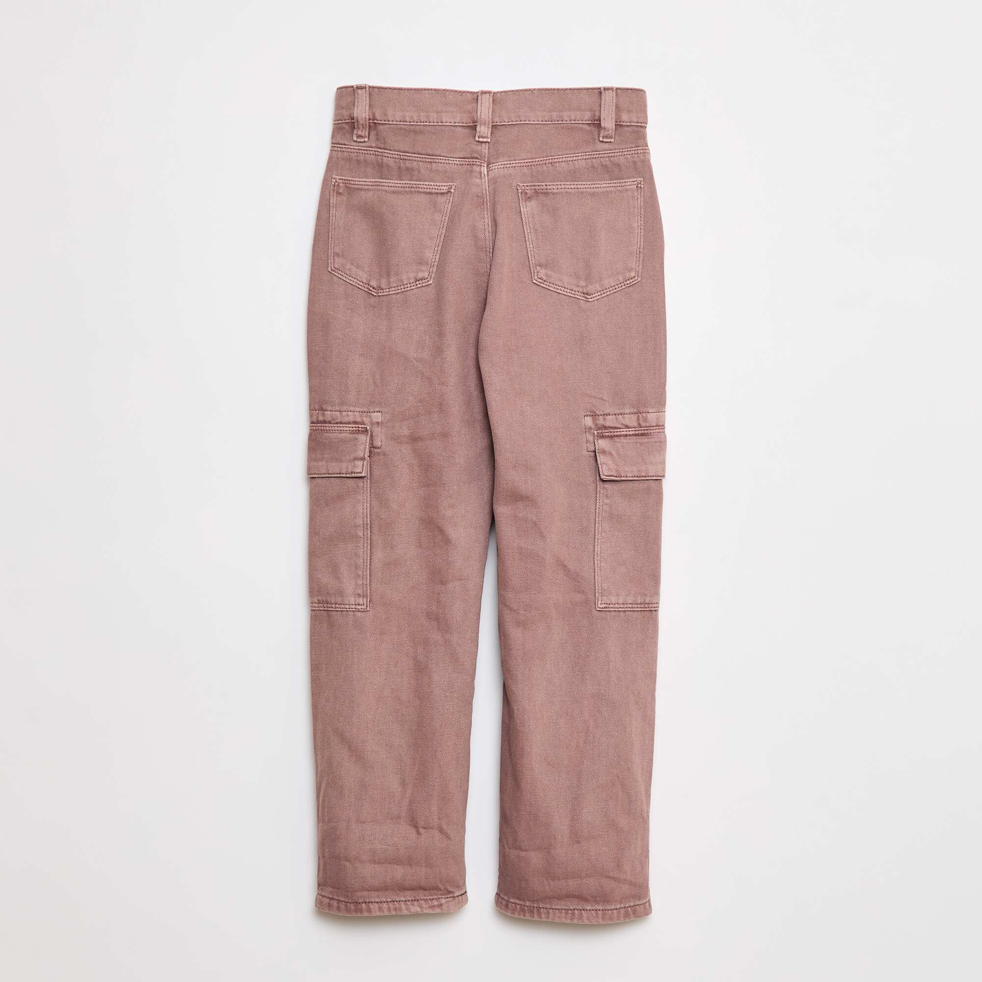Multi-pocket denim trousers PURPLE - Image 4