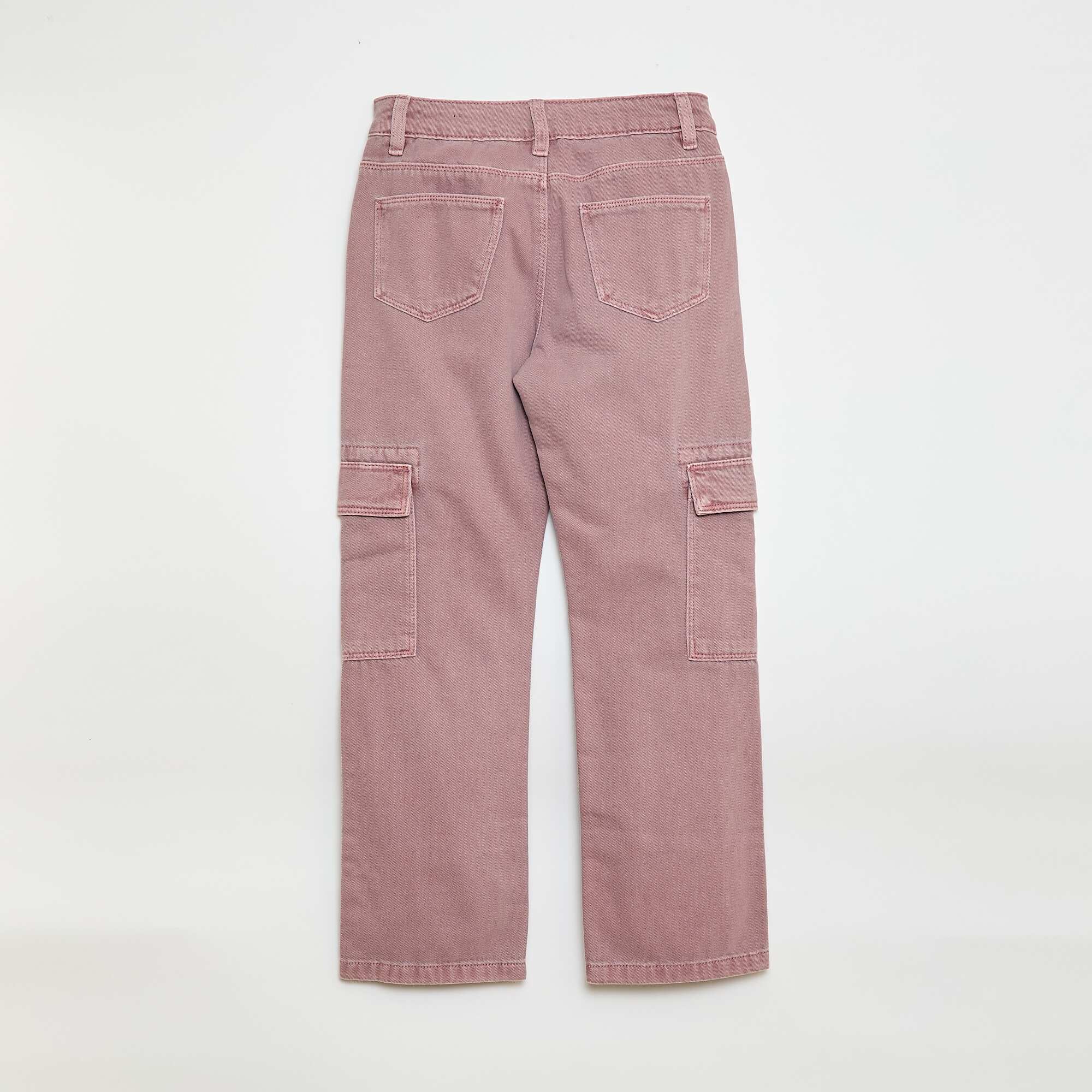 Multi-Pocket Denim Trousers PURPLE - Image 2