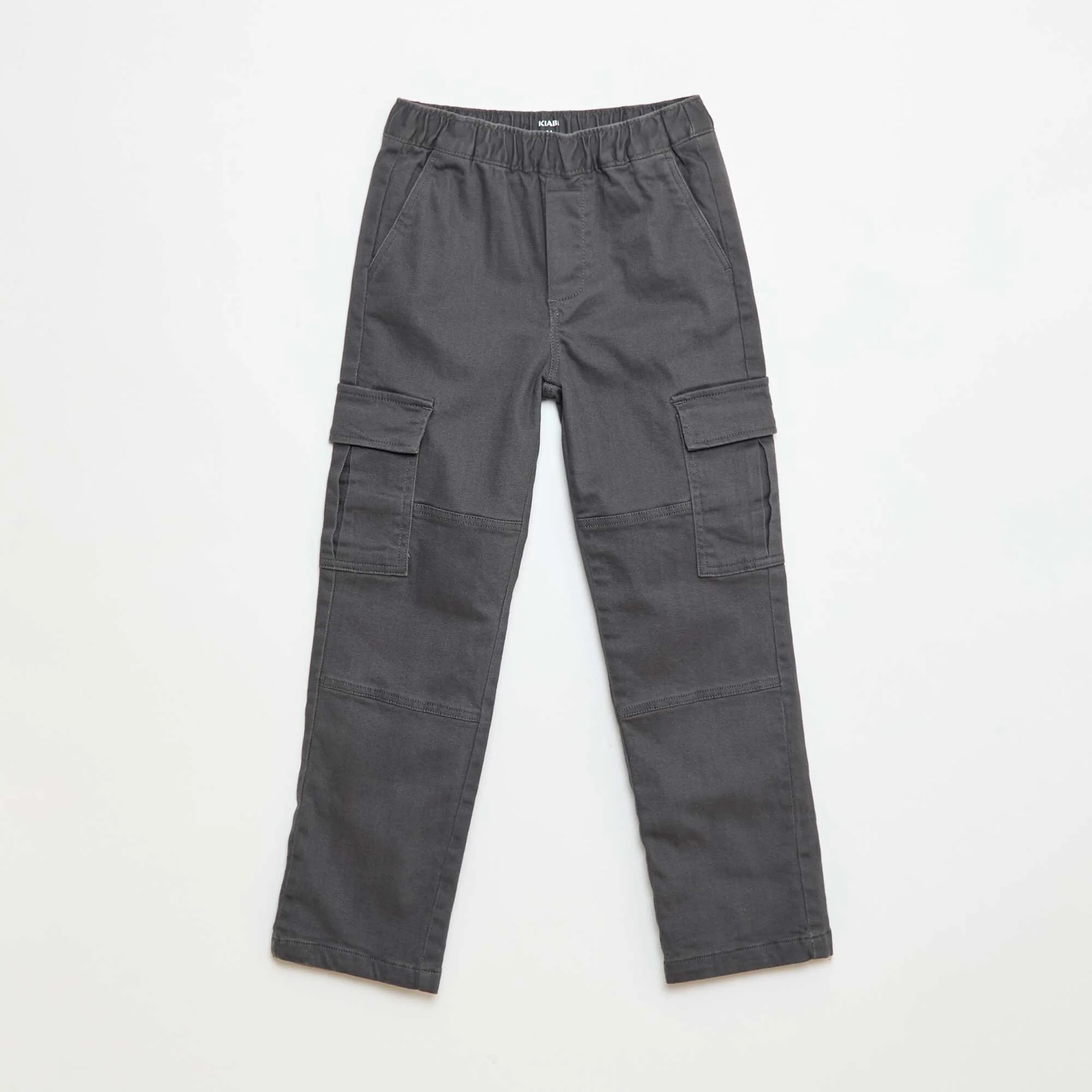 Multi-pocket regular trousers GREY