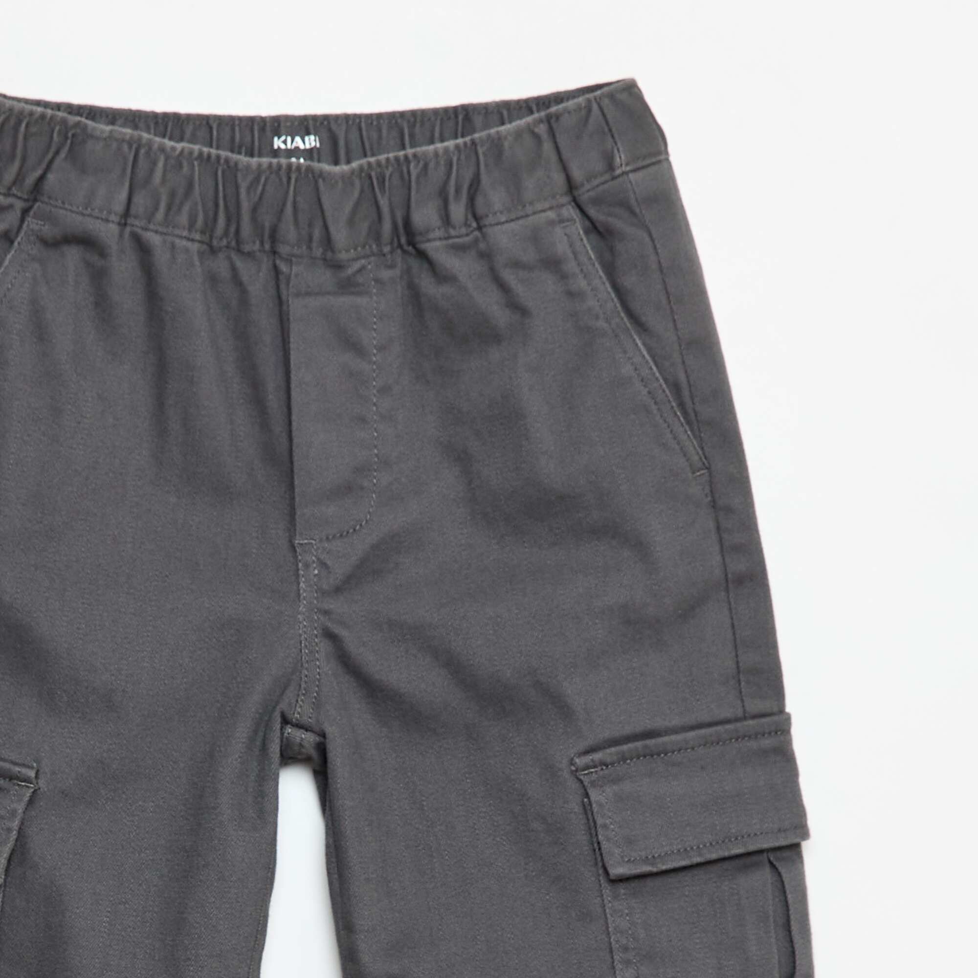 Multi-pocket regular trousers GREY - Image 2