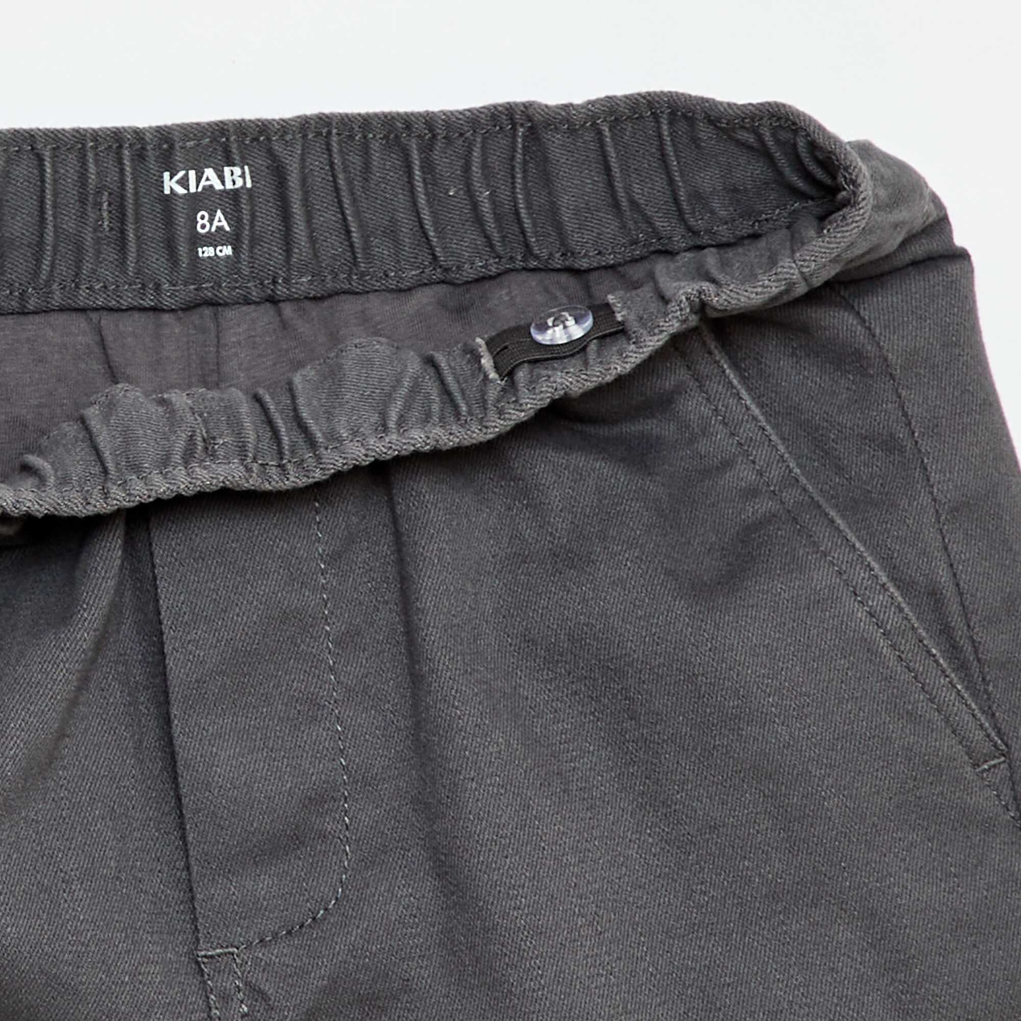 Multi-pocket regular trousers GREY - Image 3
